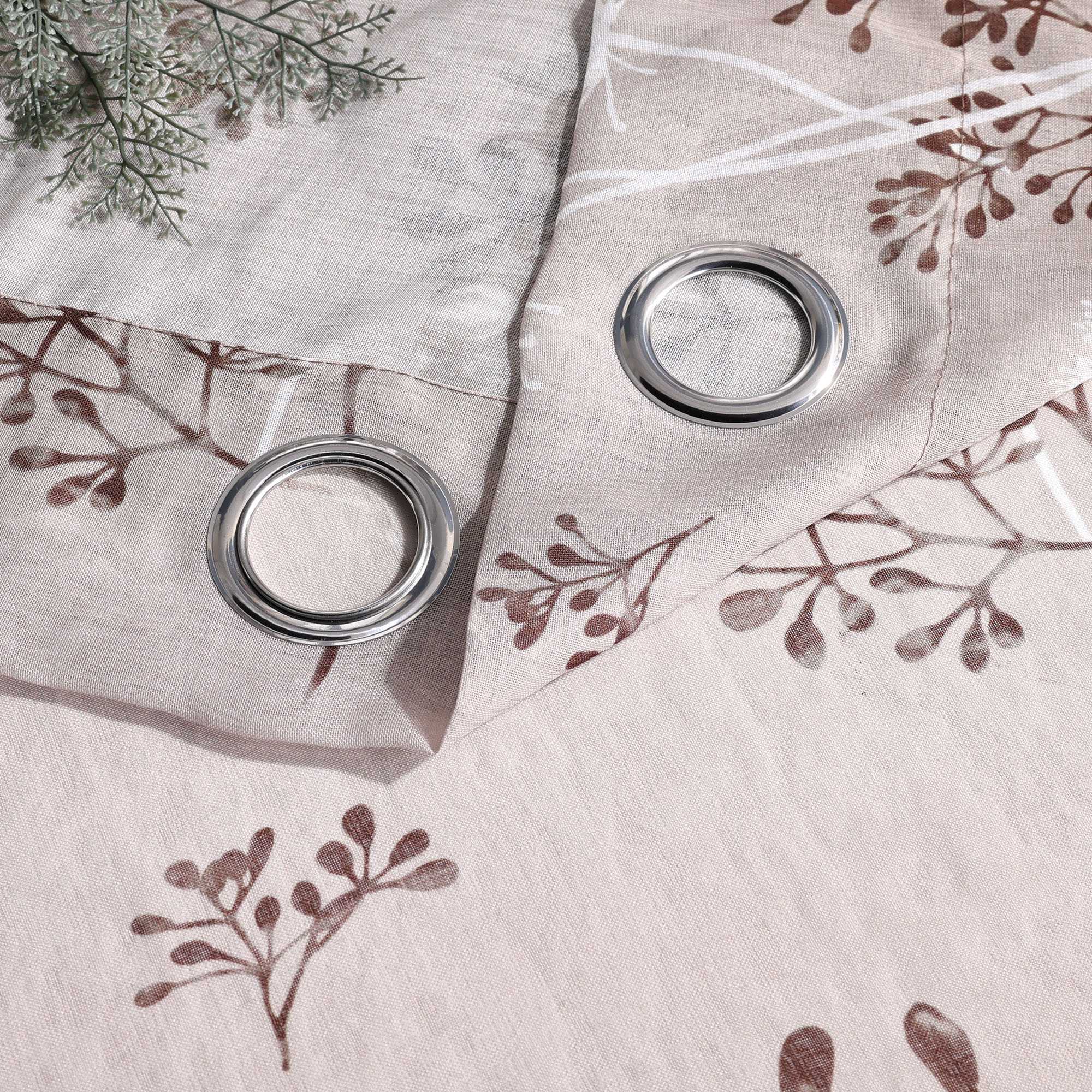 Transparent Ösen Gardinen mit Pusteblumen-Muster für Wohnzimmer 1 Stück