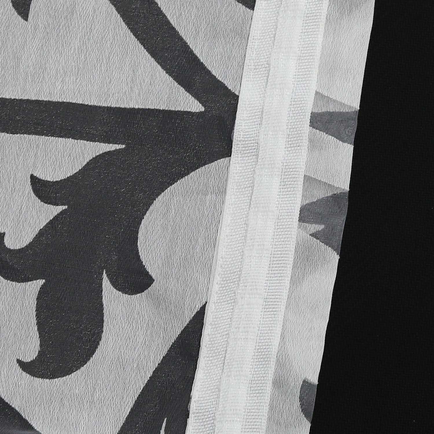 Eleganter transparenter Vorhang mit floralem Muster lichtdurchlässiger Fensterschal für Wohnzimmer 1 Stück