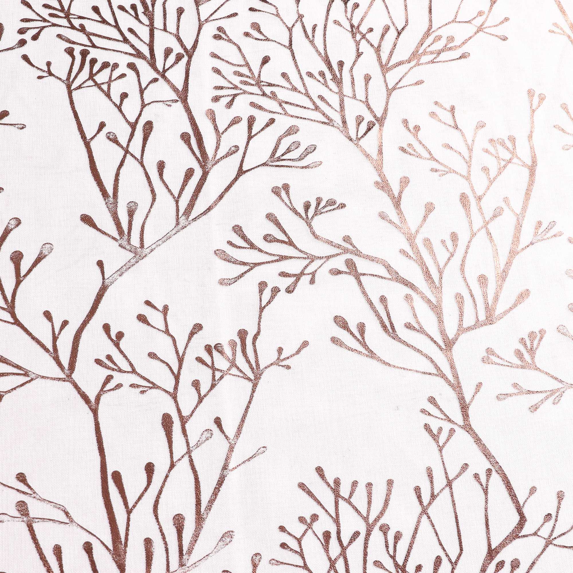 Luxuriöse Vorhänge mit vergoldetem Zweigmuster mit Kräuselband