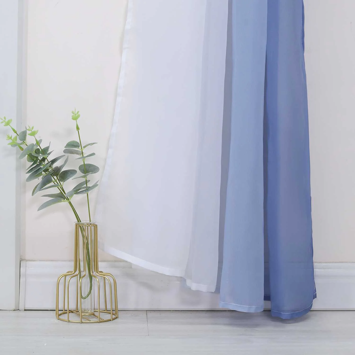 Dekorative Gardine Schal Farbverlauf extra lang 1 Stück