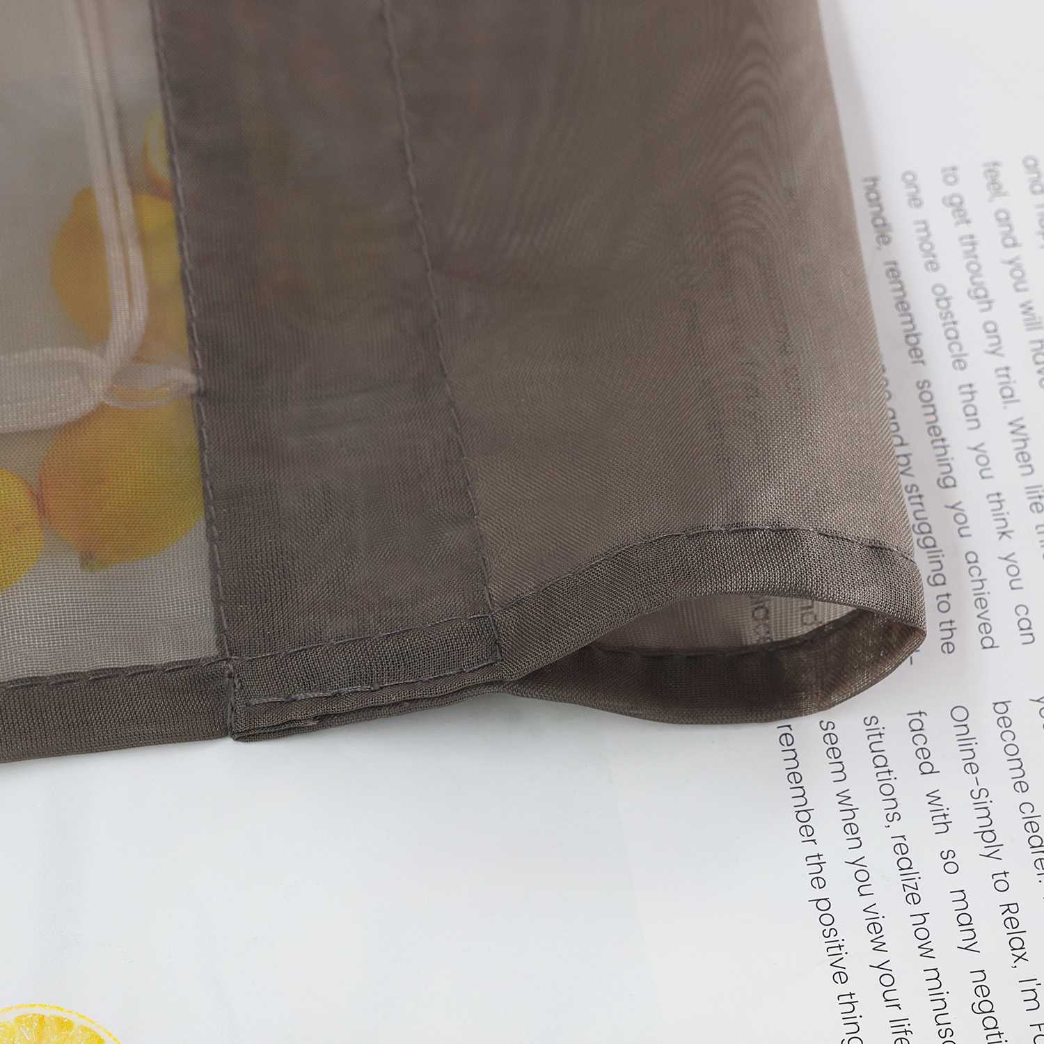 Raffrollo Voile Raffgardinen durch Tunnelzug Bändchenrollo Küche Gardinen Transparent Uni 1 Stück