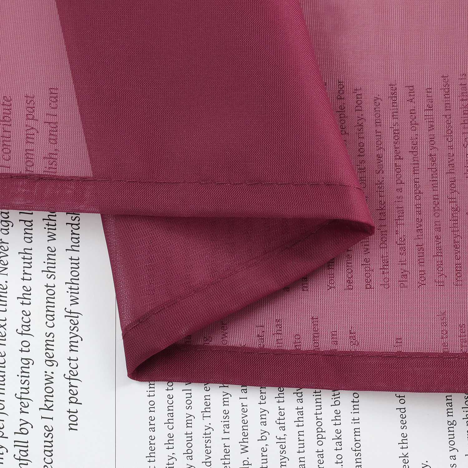 Raffrollo Voile Raffgardinen durch Tunnelzug Bändchenrollo Küche Gardinen Transparent Uni 1 Stück