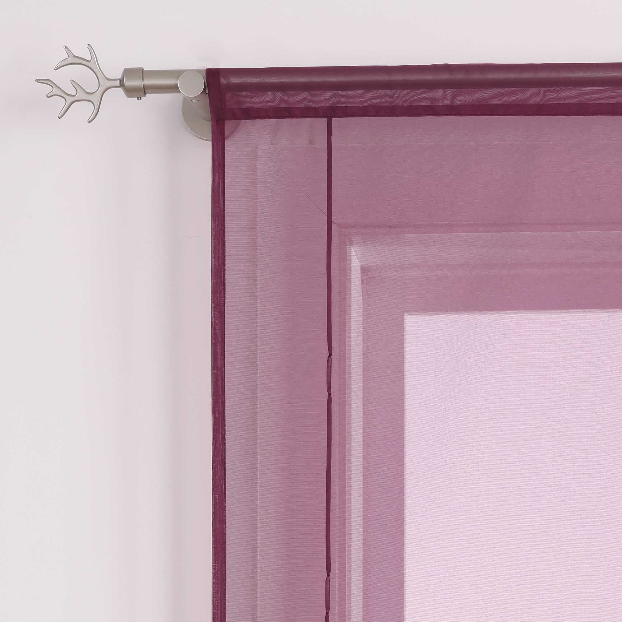 Rollos durch Stangendurchzug Transparente Luftig Unifarbig 1 Stück