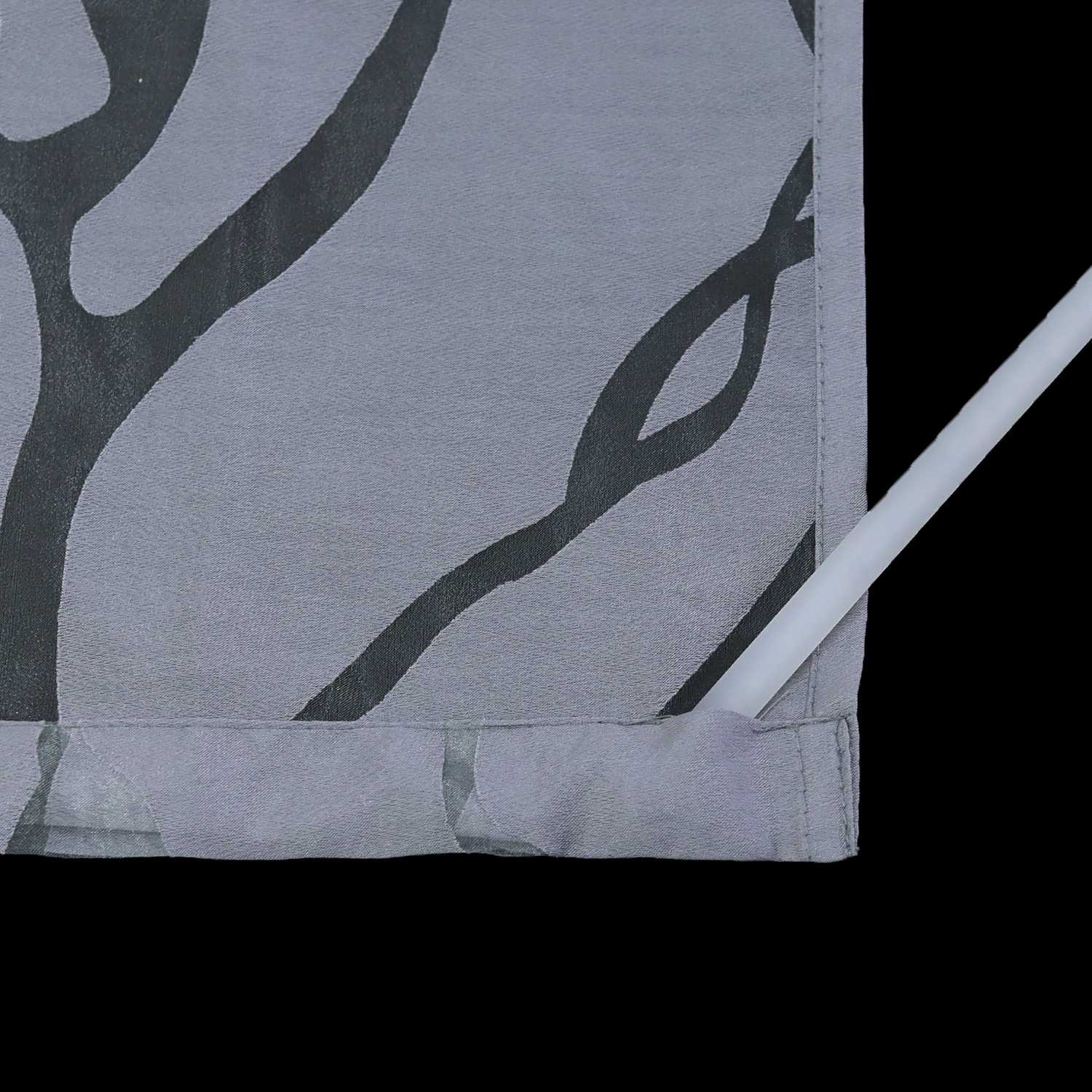 Halbtransparente Schlaufenschal mit Zweigmuster Lichtdurchlässig 2 er Set