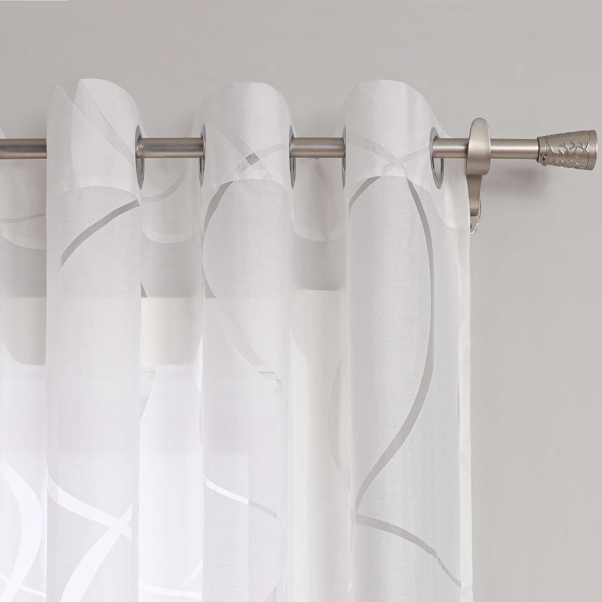 Halbtransparenter Ösenschal mit Wellenmuster 1 Stück