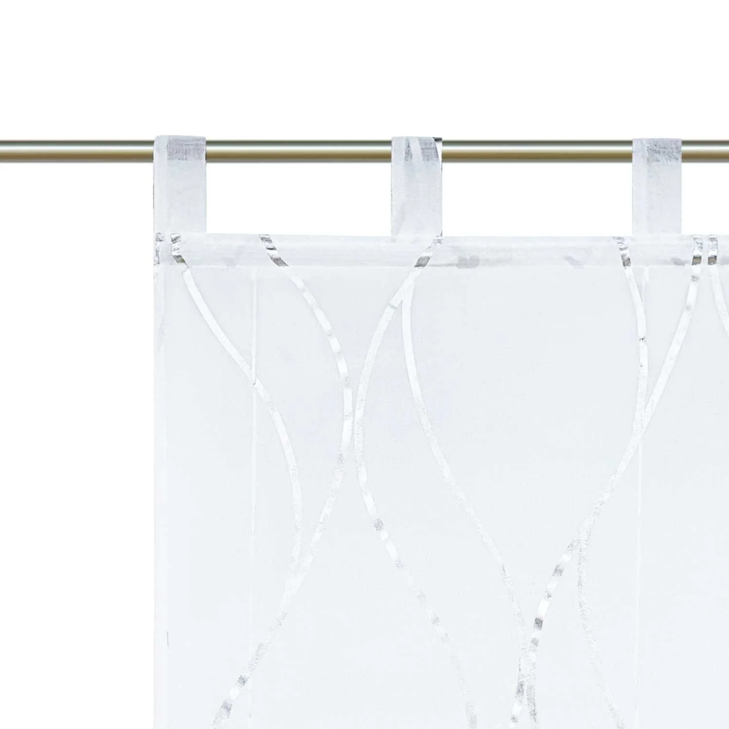 Transparenter Raffrollo mit dezentem Wellenmuster lichtdurchlässiger Vorhang 1 Stück