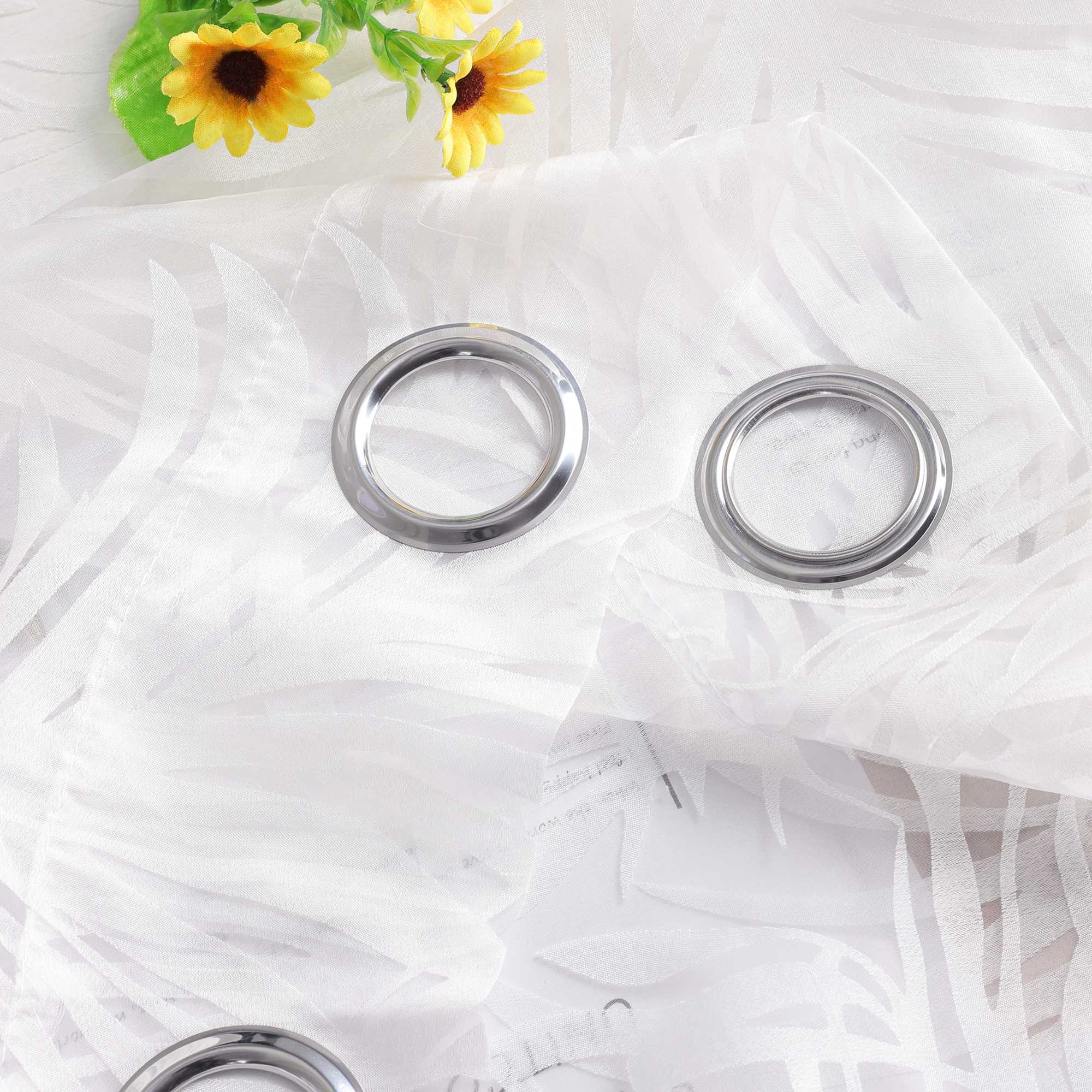 Voile Gardine in Ausbrenner mit Blätter Muster transparenter Vorhang Unifarbiges Schals Wohnzimmer Fensterschal 1 Stück