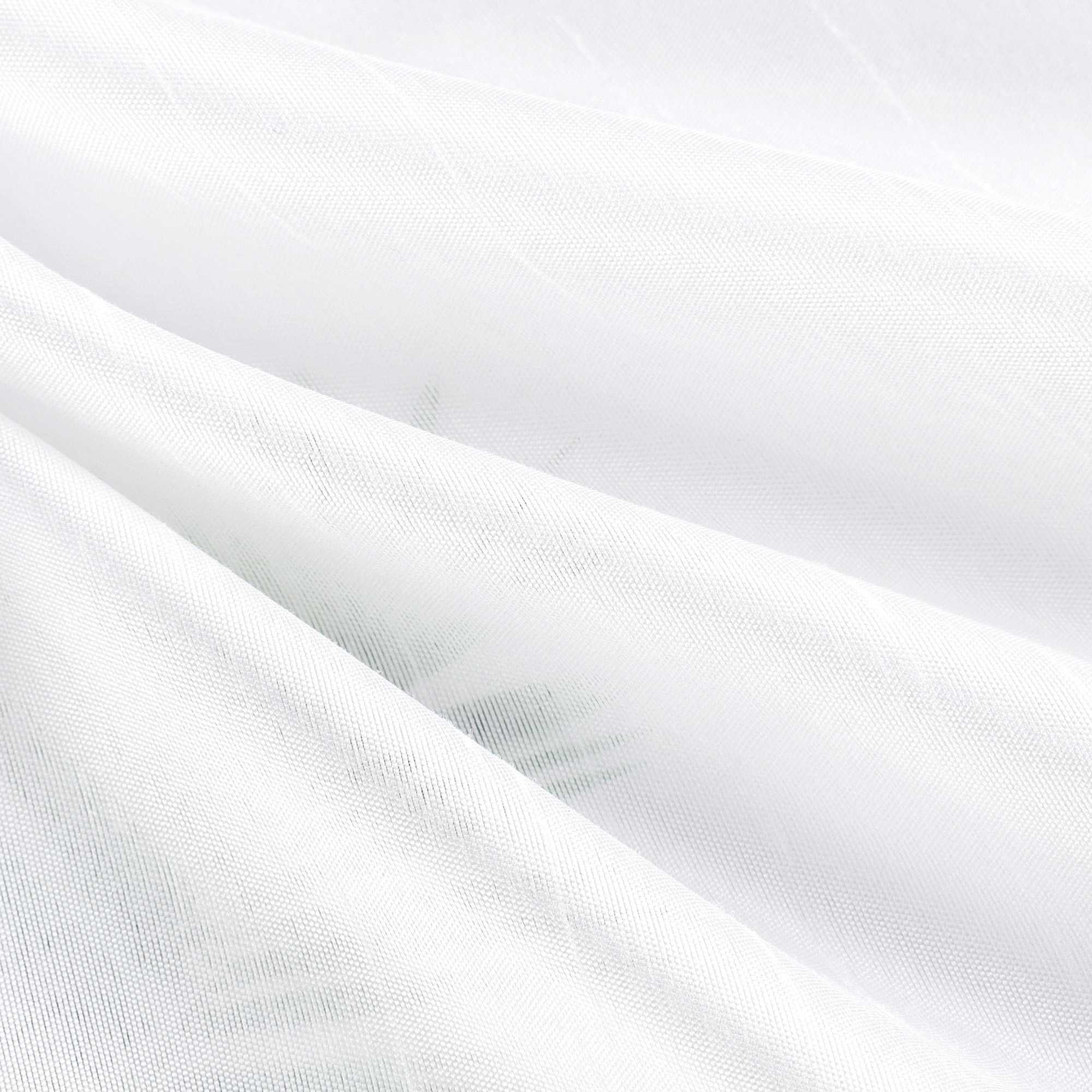 Halbtransparente kurze Gardine modern mit Leinenstruktur und Spitzenborte