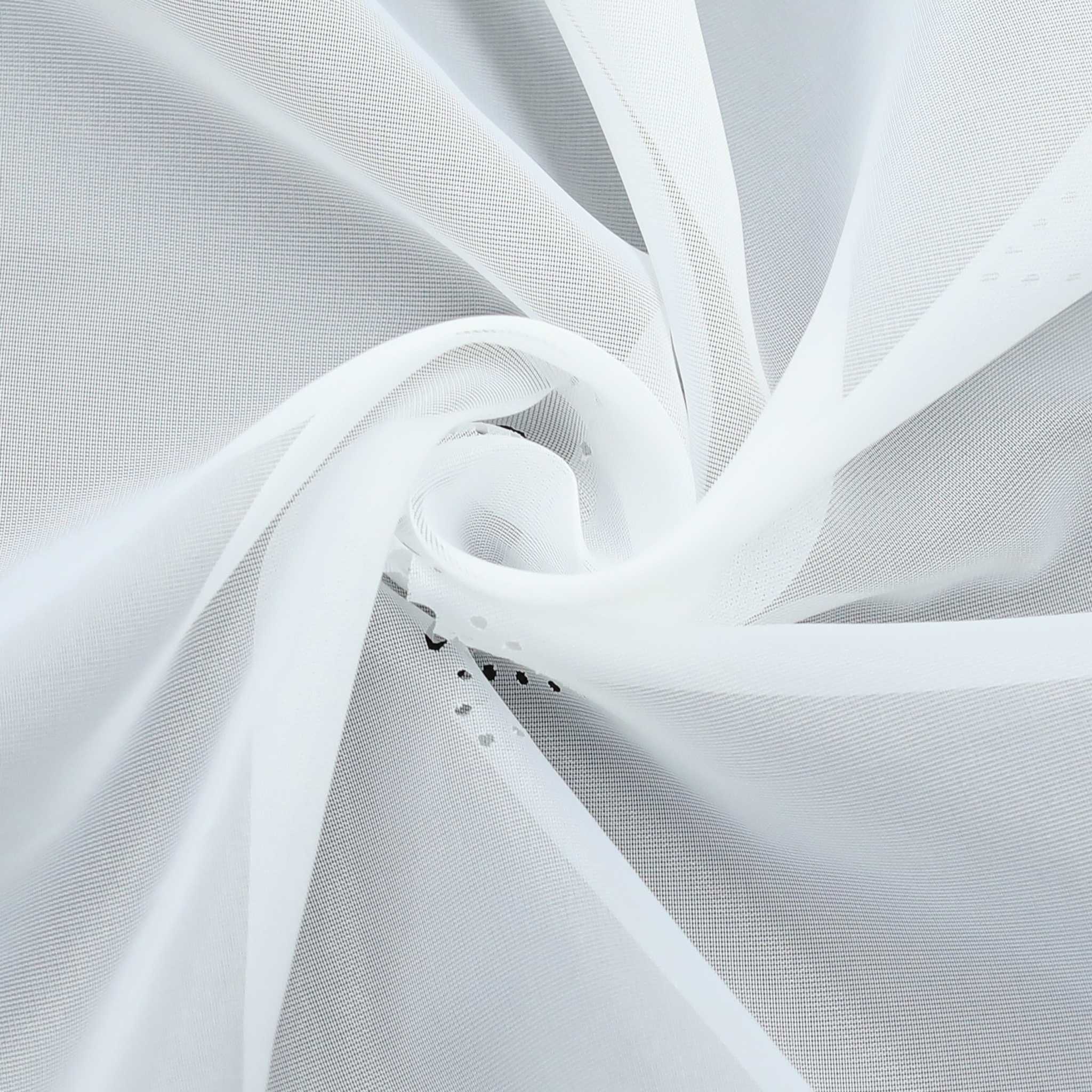 Transparente Scheibengardine mit Schmetterlingsdesign Dreiecksabschluss 1 Stück