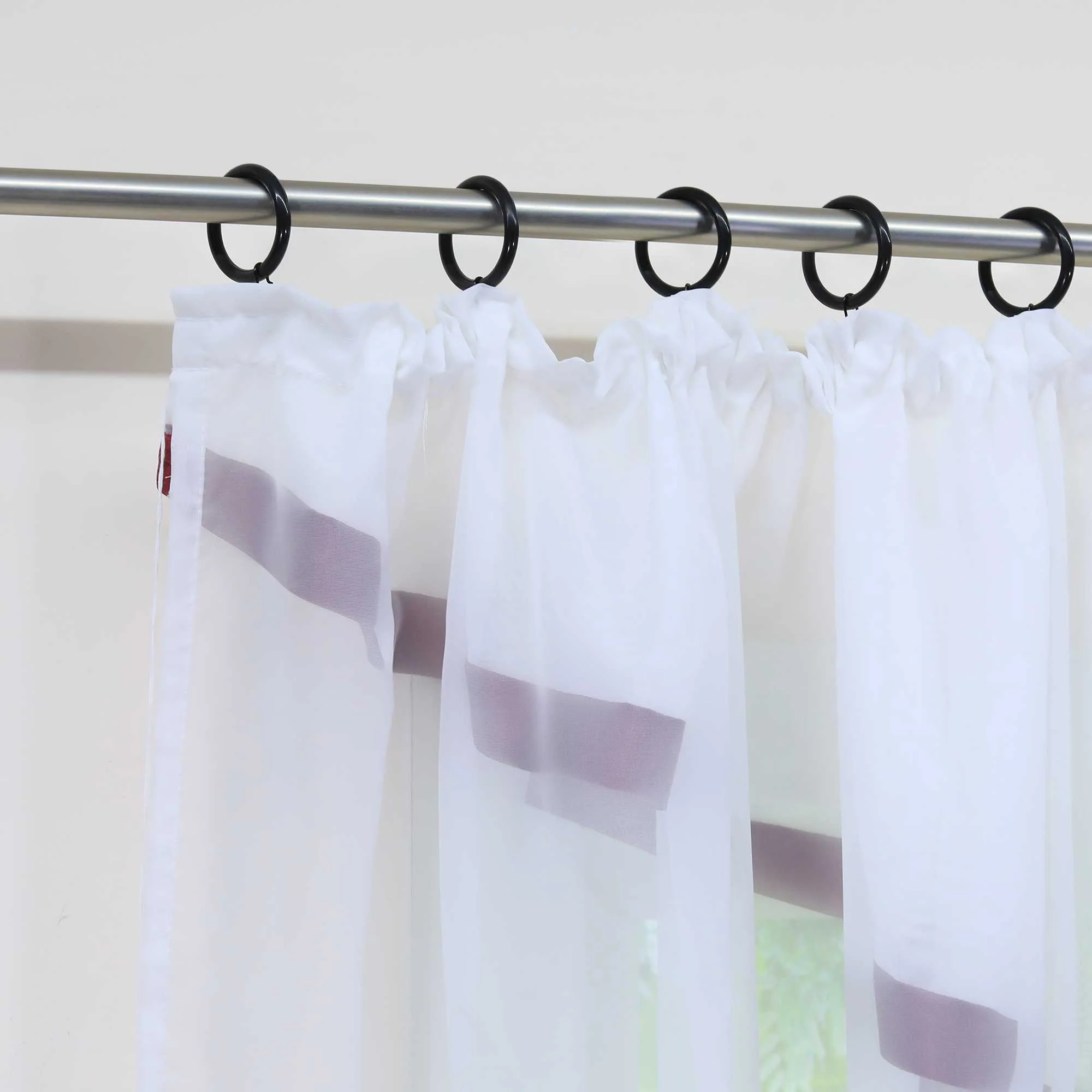 Scheibengardinen Kräuselbandgardine Fensterdeko Kreuzdesign Obere Fensterabdeckung 1 stück