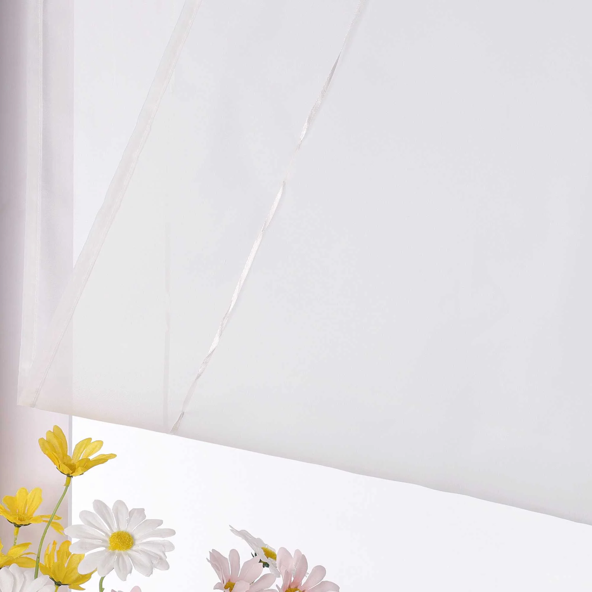 Rollos mit V-Haken halbtransparent lichtdurchlässig Unifarbe hochziehbar 1 Stück