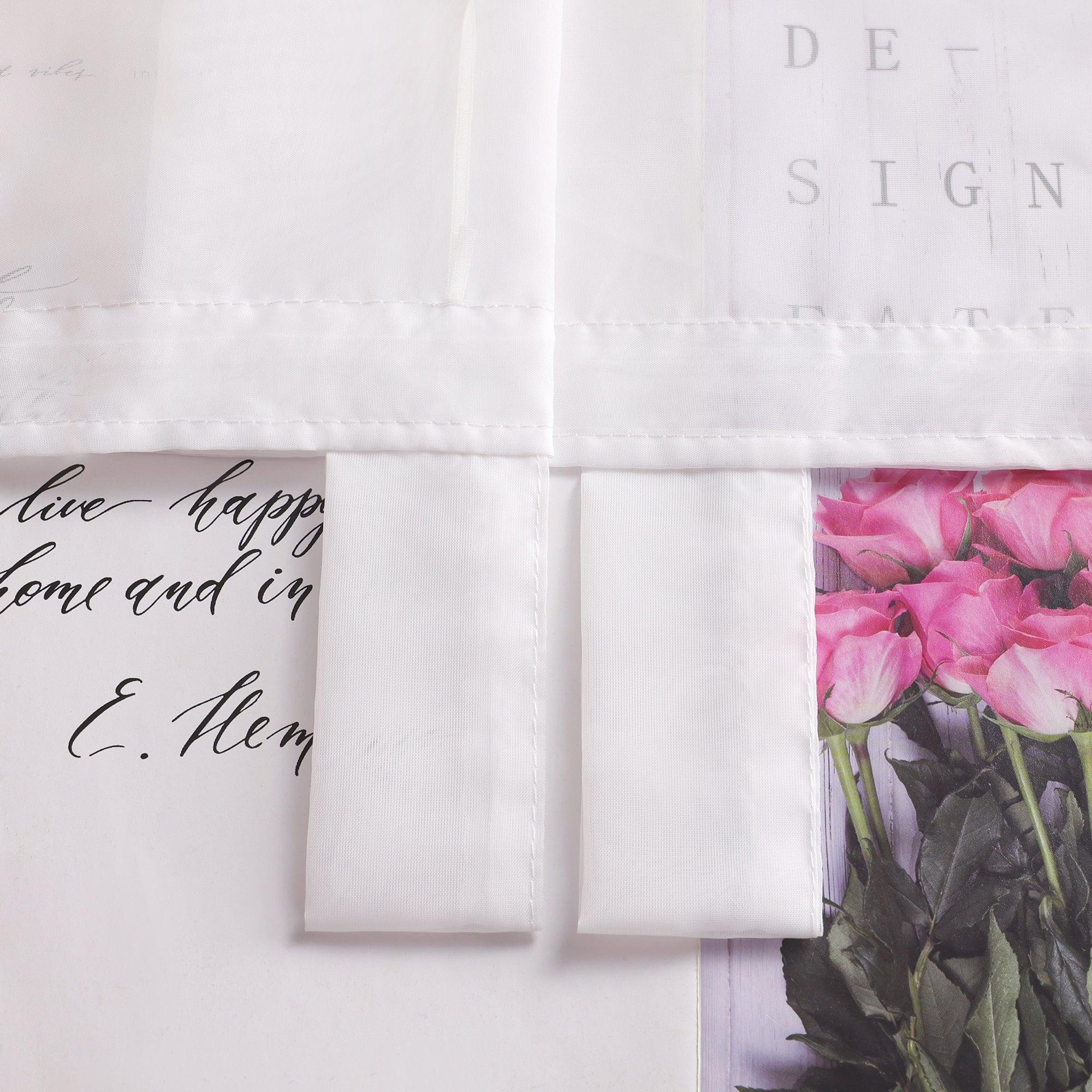 Rollos Kräuselbandgardine Transparente Fensterdeko Luftdurchlässig hochziehbar Unifarbe 1 Stück