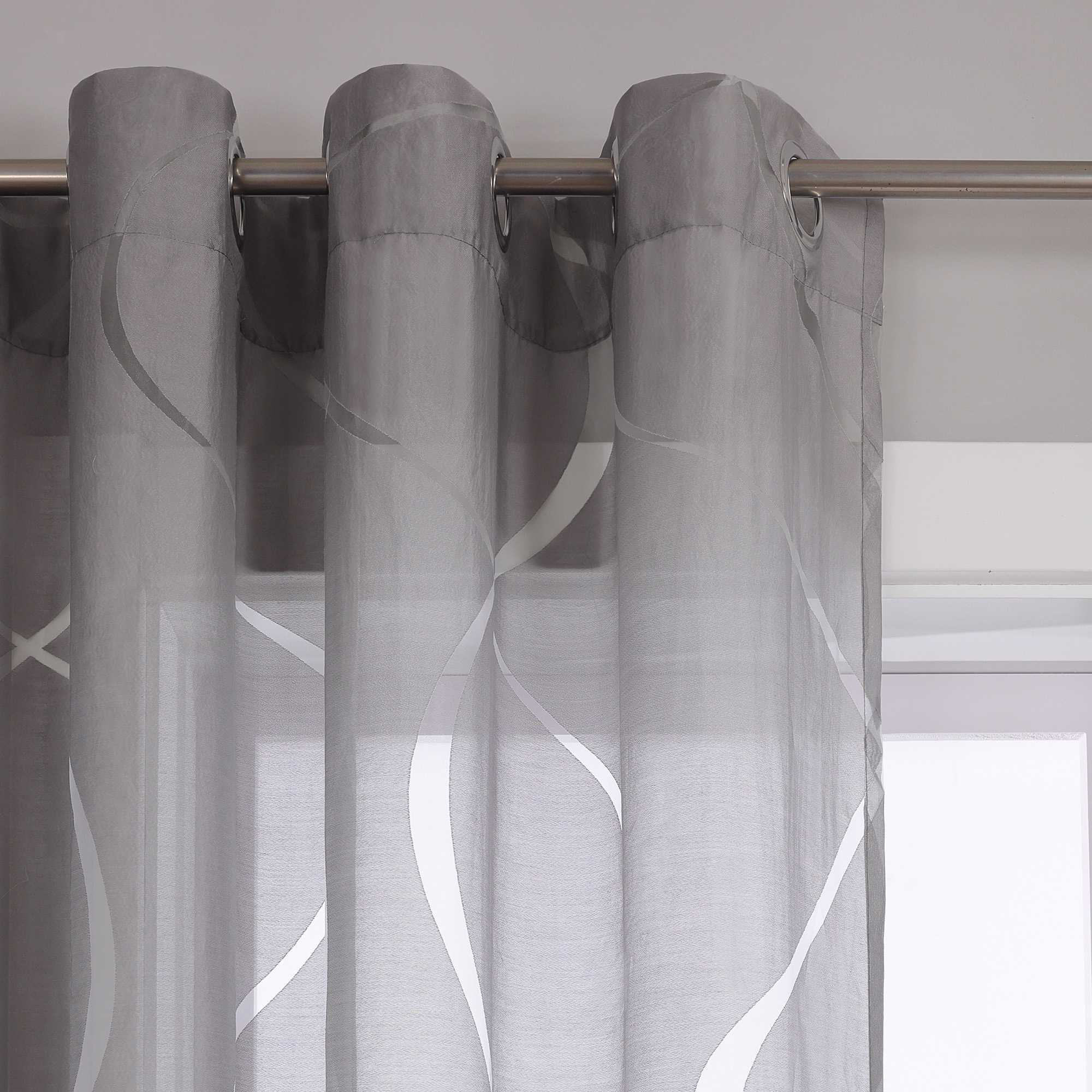 Halbtransparenter Ösenschal mit Wellenmuster 1 Stück