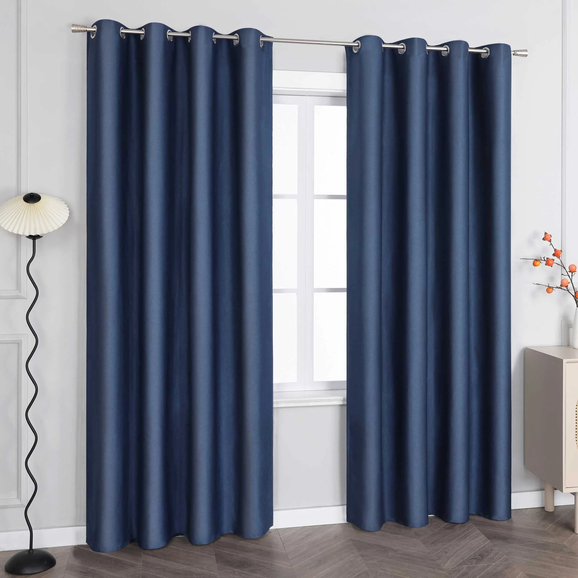 Verdunkelungsvorhang Ösenschal Unifarbe blickdicht Minimalismus 1 Stück