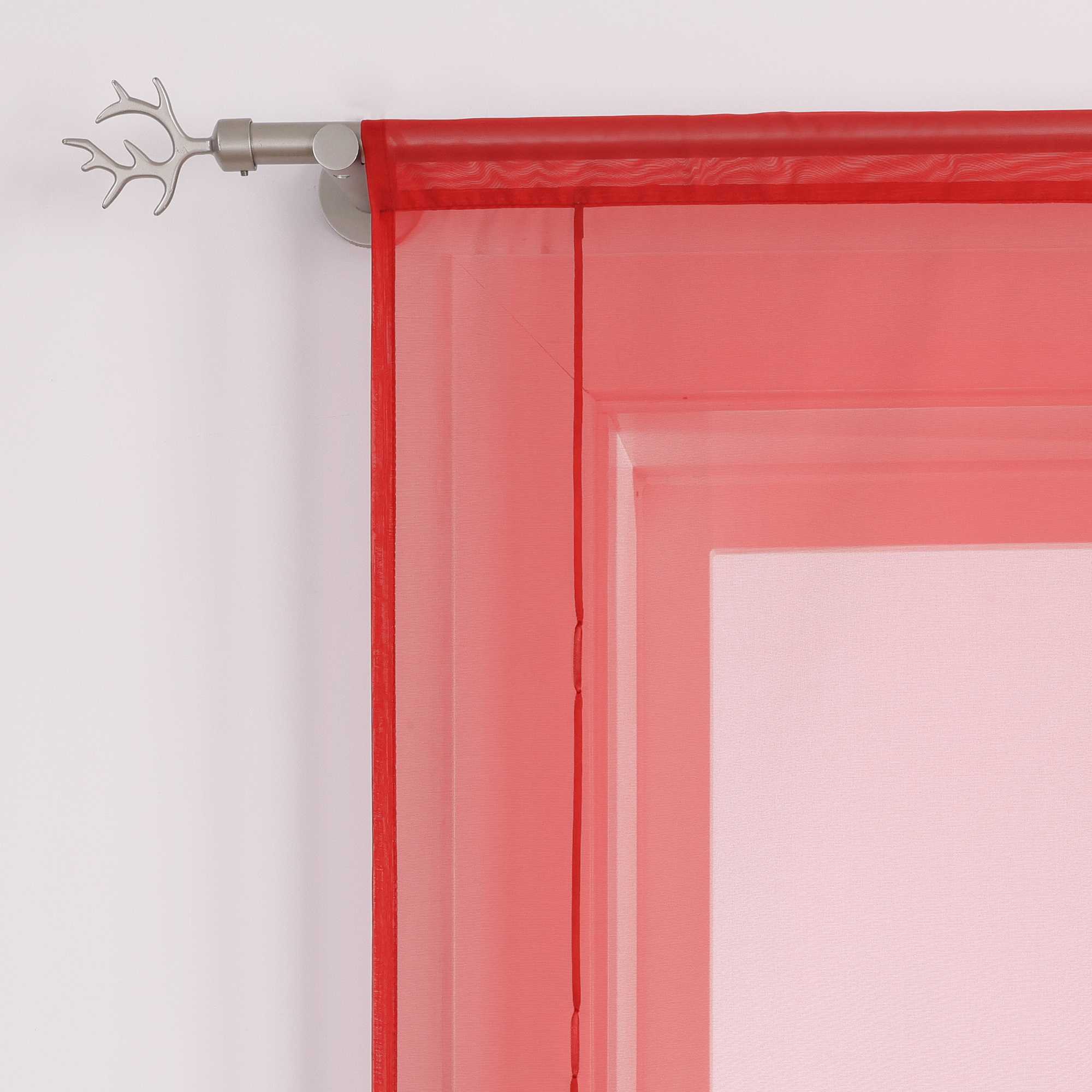 Rollos durch Stangendurchzug Transparente Luftig Unifarbig 1 Stück