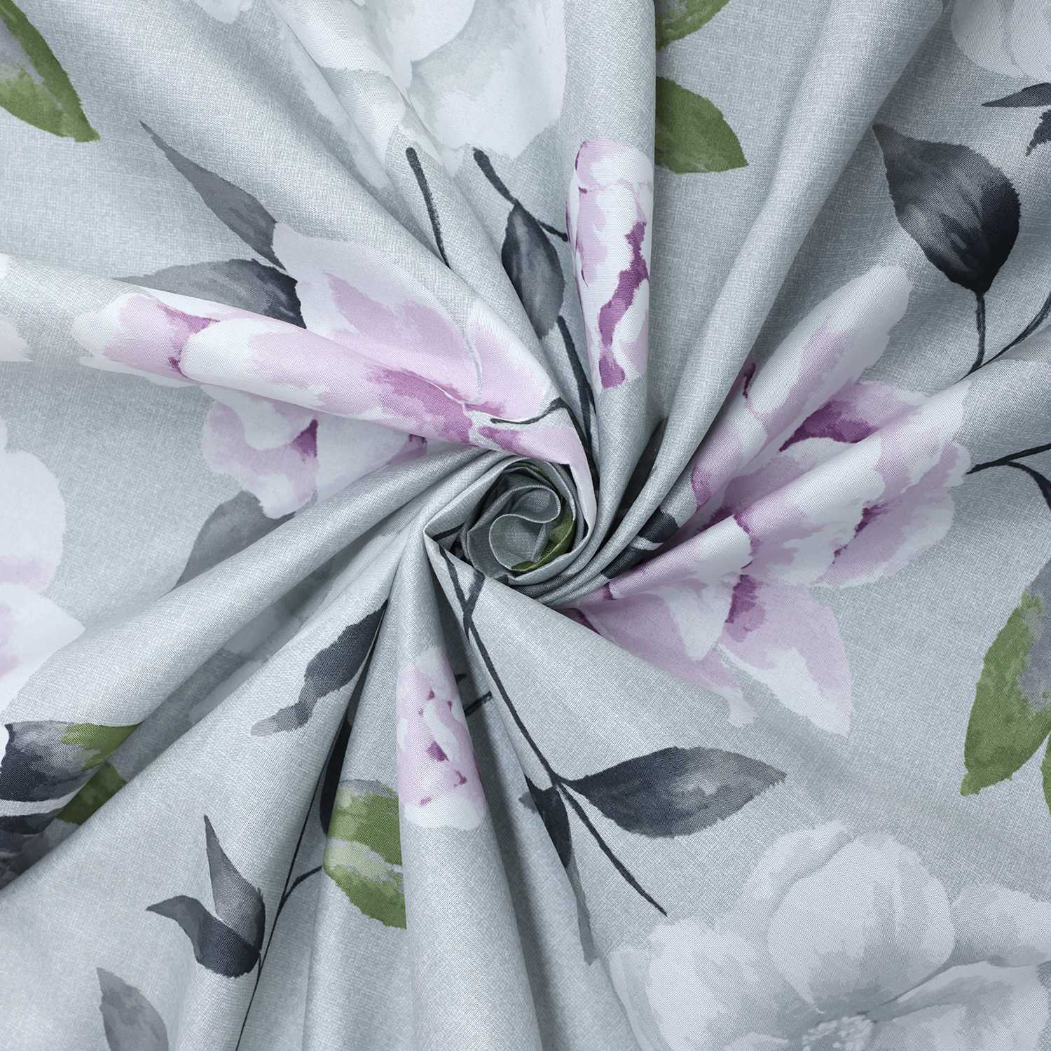 Verdunkelungsvorhang Ösenschal mit Blumenmuster Lichtvermeidung Zimmerdeko Thermovorhang 1 Stück