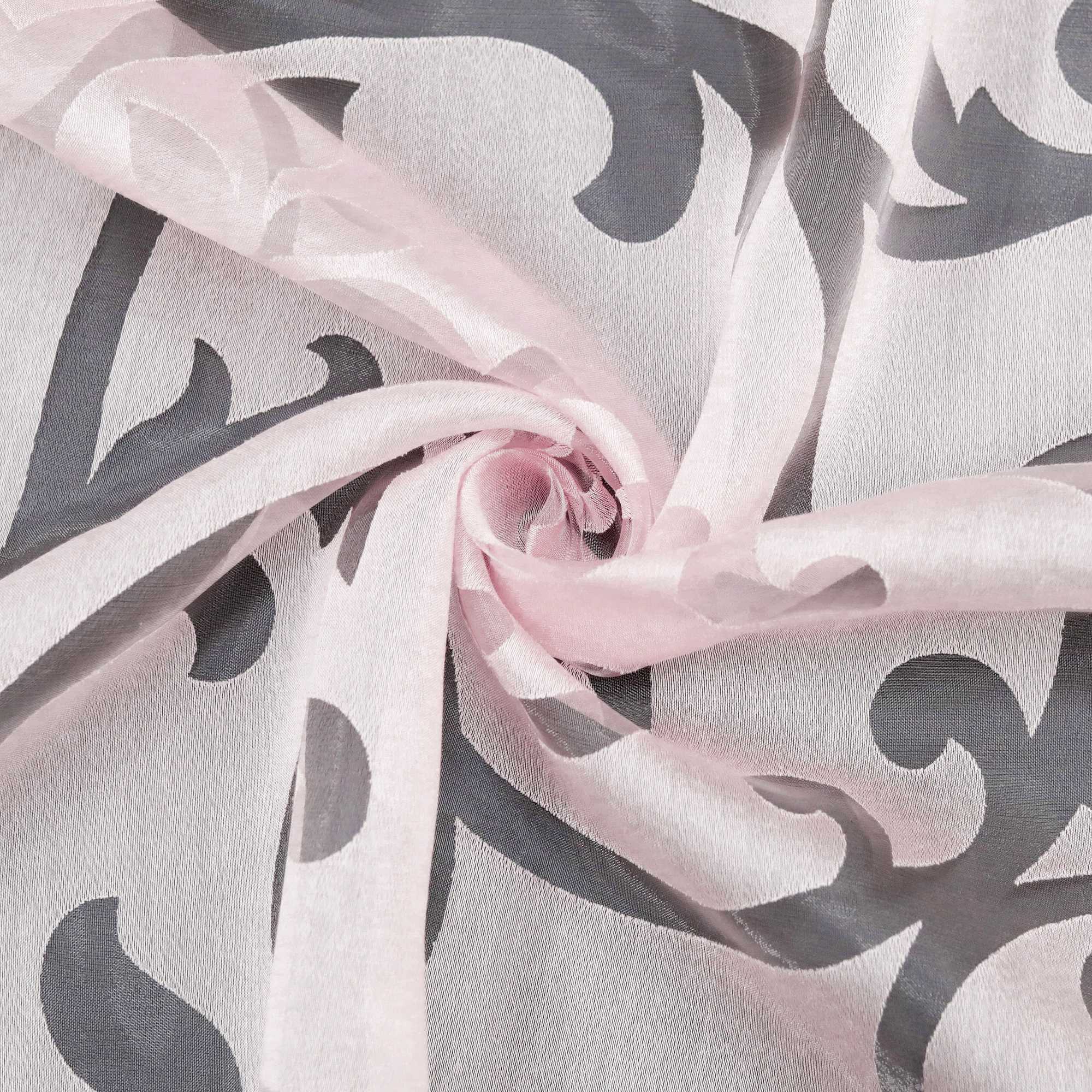 Raffrollo durch Tunnelzug romantische Rollo mit floralem Muster transparentes Vorhang für Wohnzimmerfenster 1 Stück