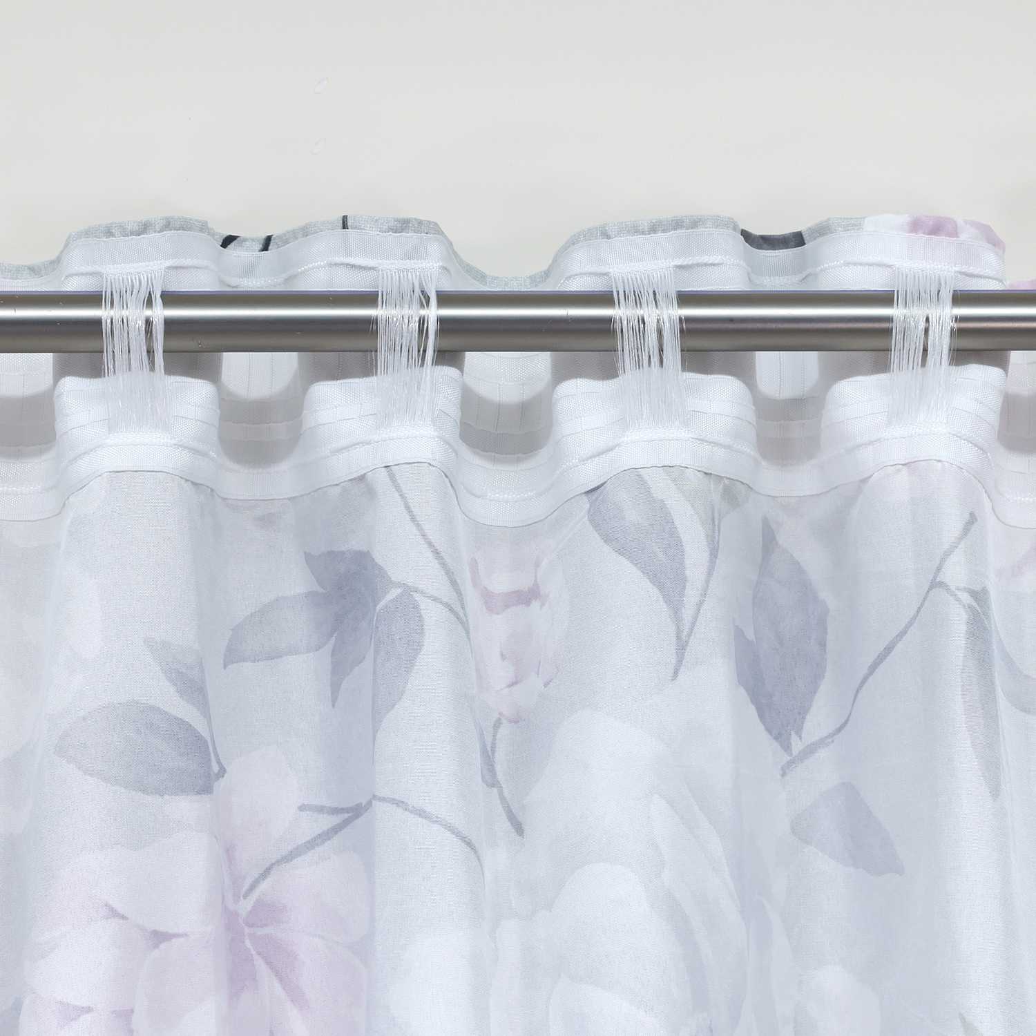 Verdunkelungsvorhang Ösenschal mit Blumenmuster Lichtvermeidung Zimmerdeko Thermovorhang 1 Stück