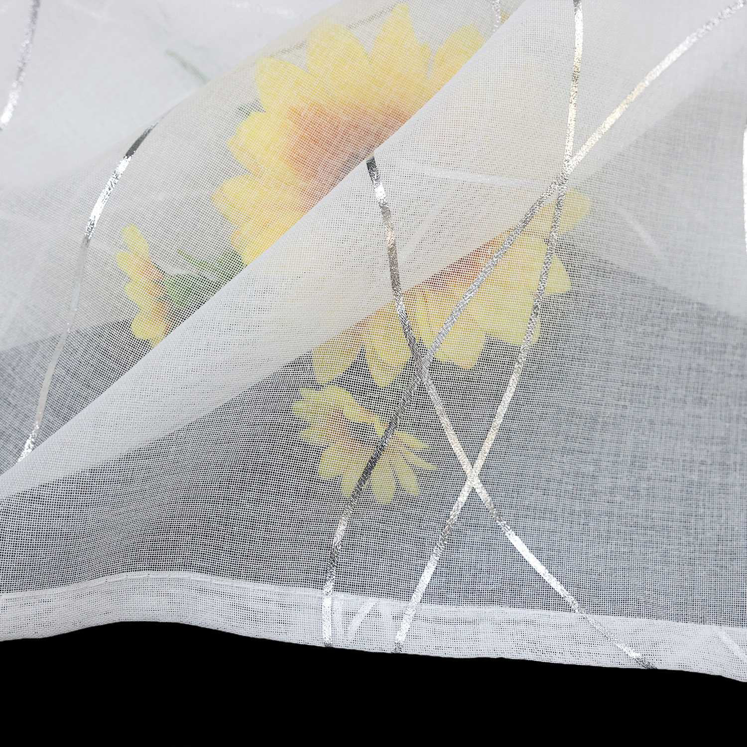 Scheibengardinen durch Tunnelzug Modern Bistrogardine Küchengardinen Landhausstil Kurzstores Wellenstreifen Transparent