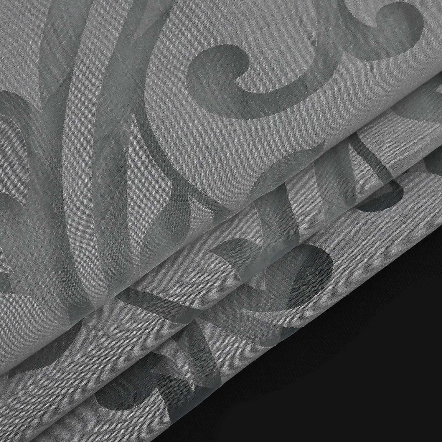 Eleganter transparenter Vorhang mit floralem Muster lichtdurchlässiger Fensterschal für Wohnzimmer 1 Stück