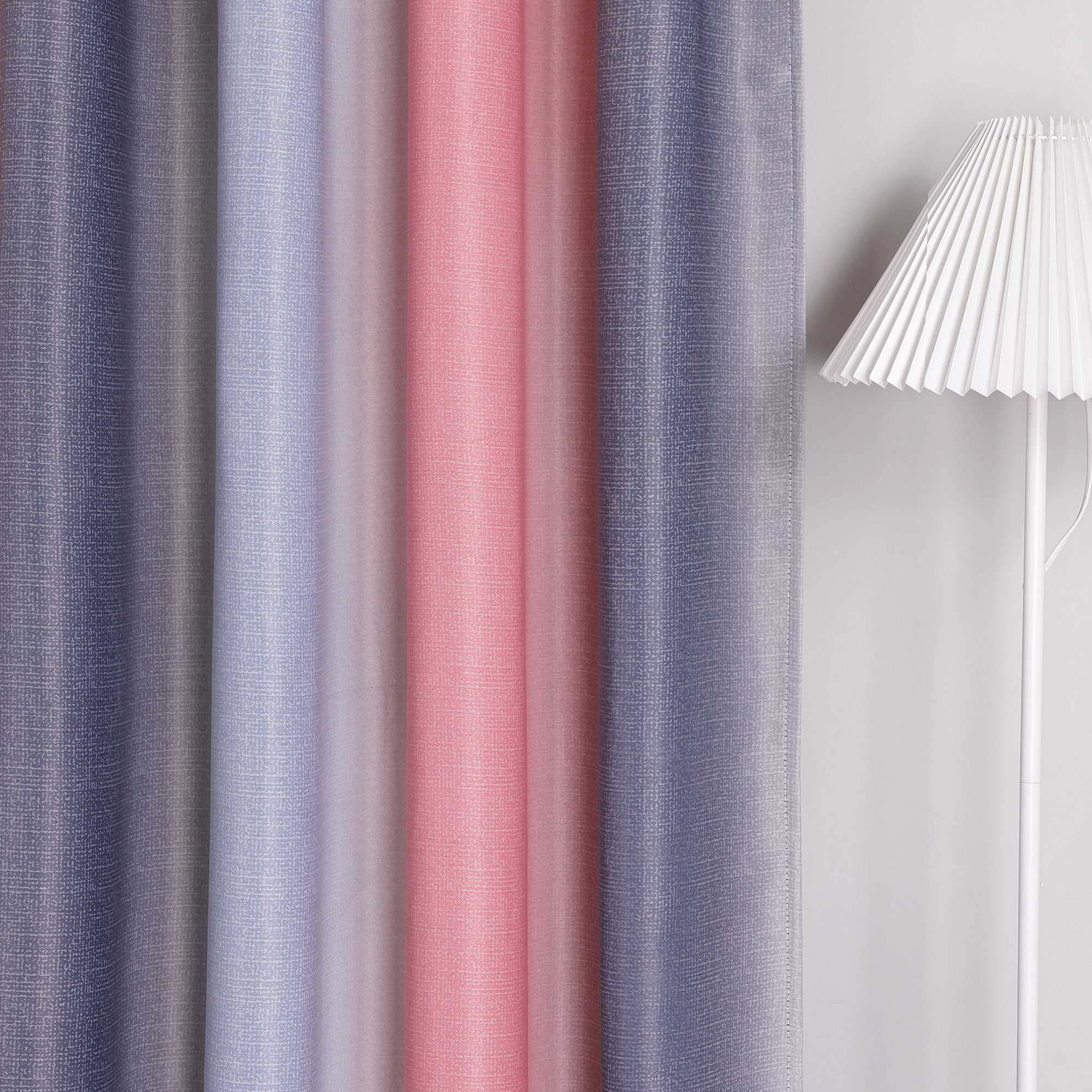 Verdunkelungsvorhang Blickdichte Gardinen  Schlafzimmer Wohnzimmer durch Tunnelzug Farbverlauf 1 Stück