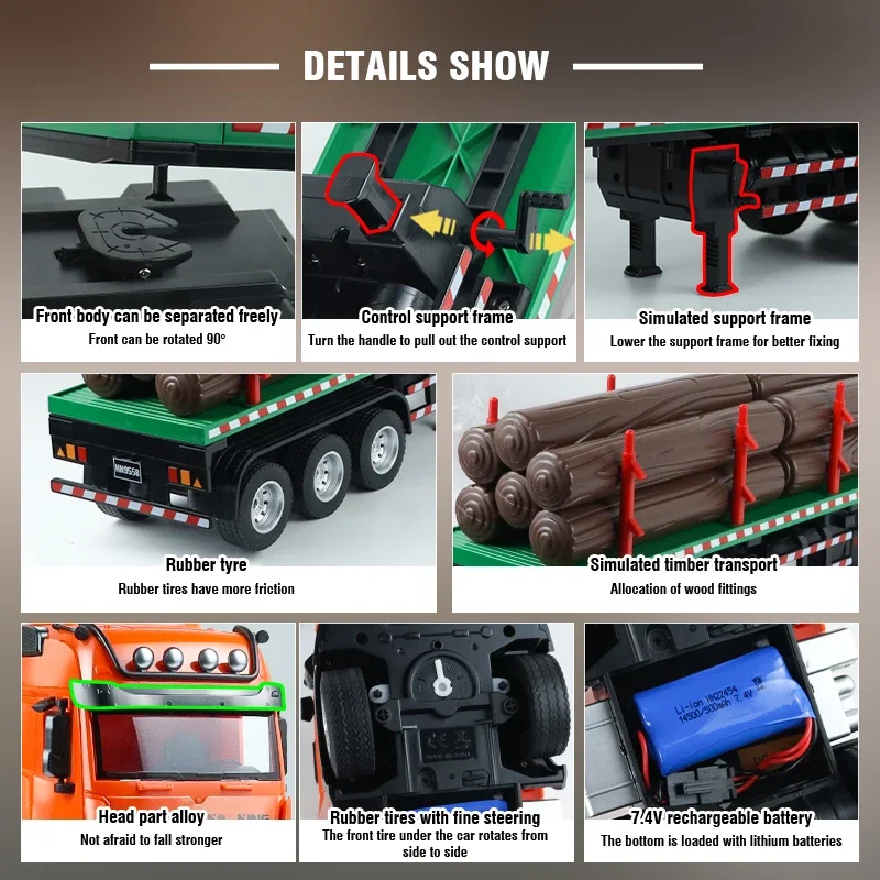 HUINA 1312 1313 RC Transporter Truck