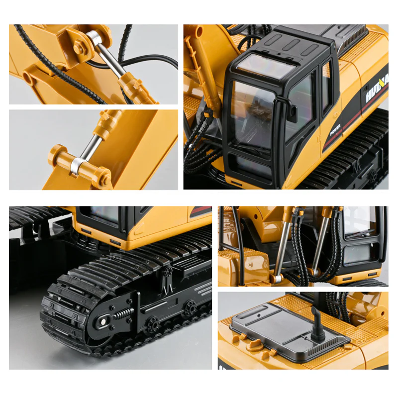 Huina 1550 Remote Control 1:14 Electric Excavator Model