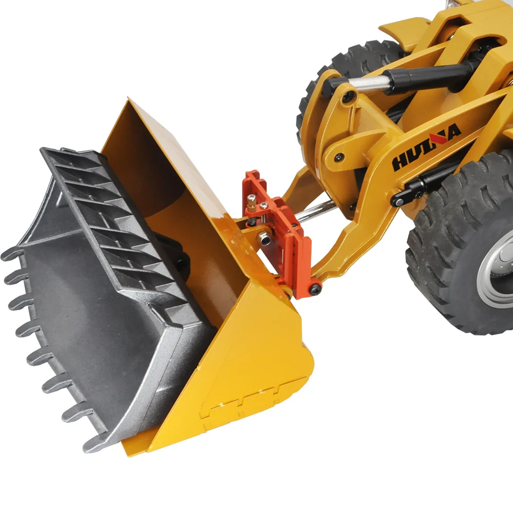 Metal Flat Grading Bucket with Quick Hitch Connector for Huina 1583