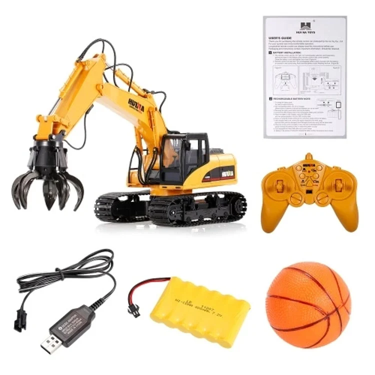 Huina 1571 Remote control Grabber Excavator (2025 Model)