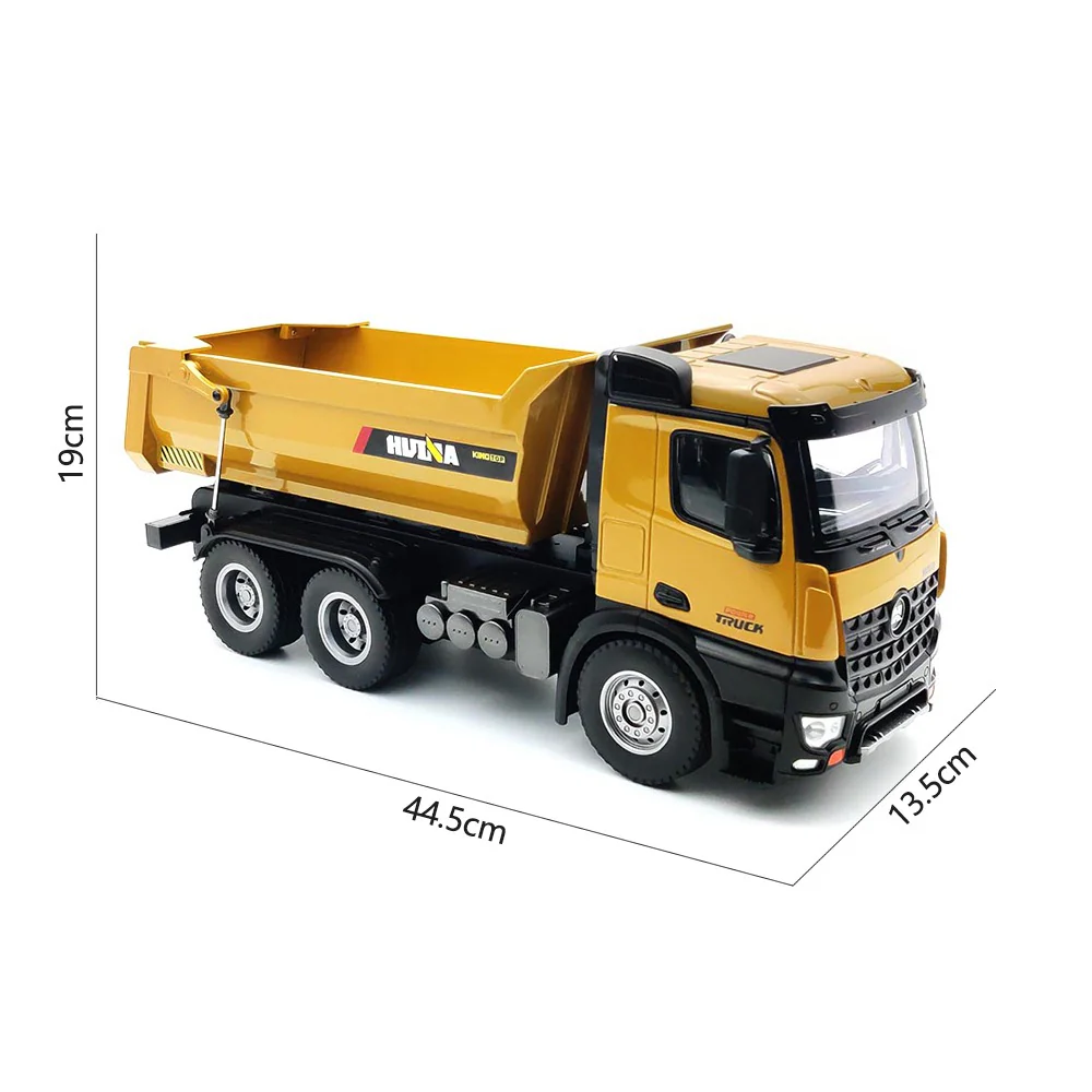 Huina 1582 1:14 All Metal Heavy Duty Dump Truck Toy (2025 Model)