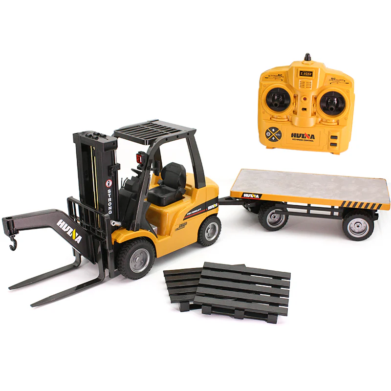 Huina 1576 RC Forklift + Flat Bed (2025 Model)