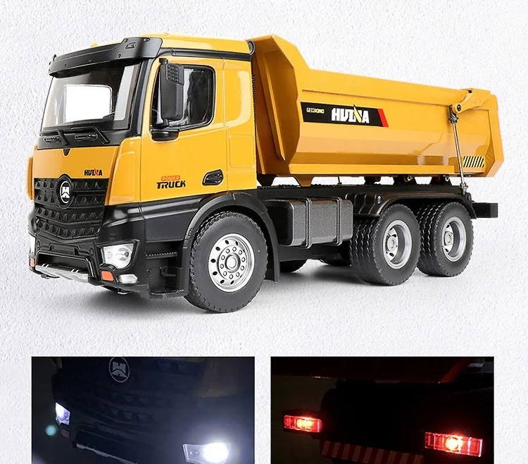 Huina 1582 1:14 All Metal Heavy Duty Dump Truck Toy (2025 Model)