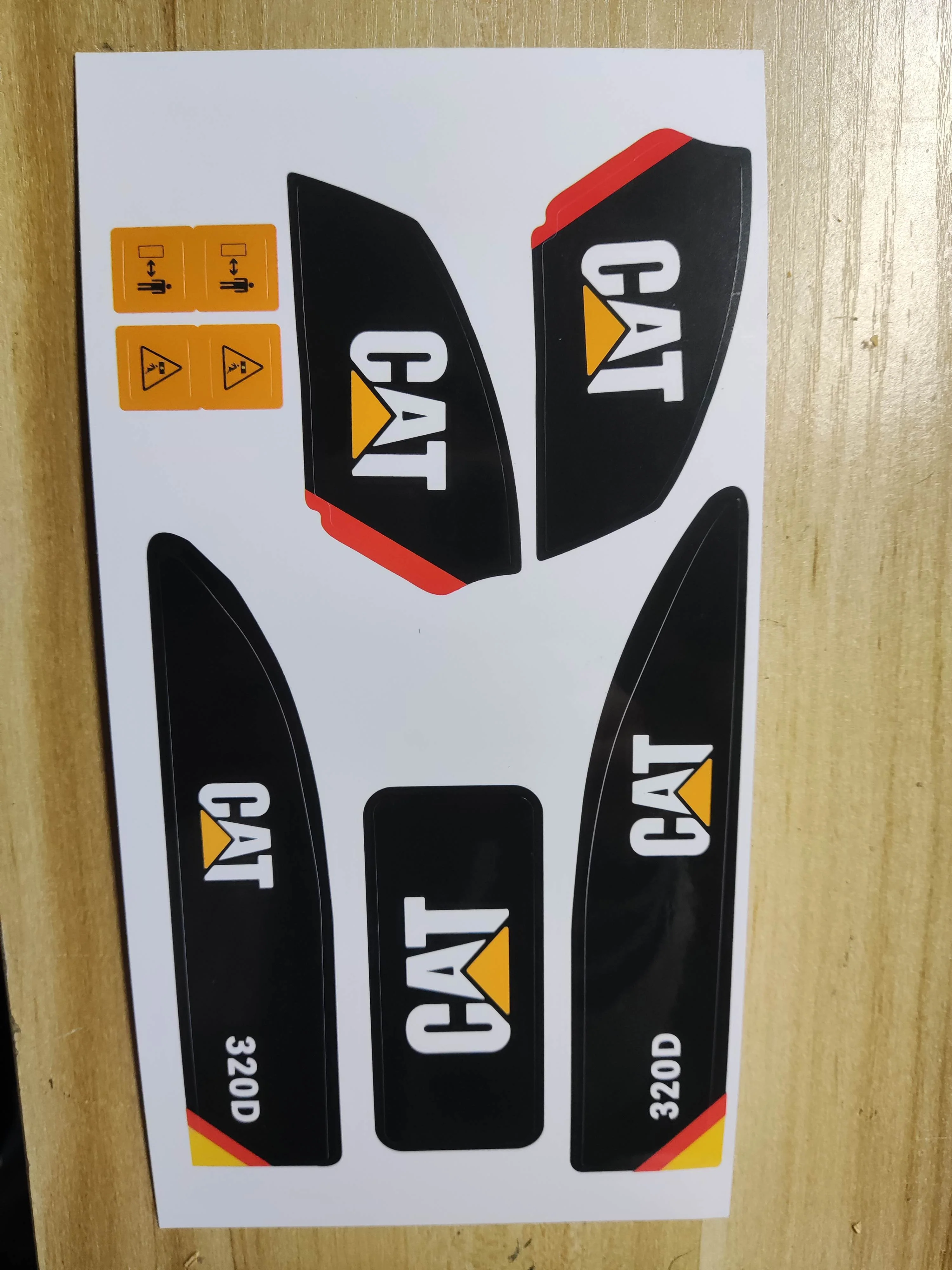 CAT Sticker for huina 1550 excavator