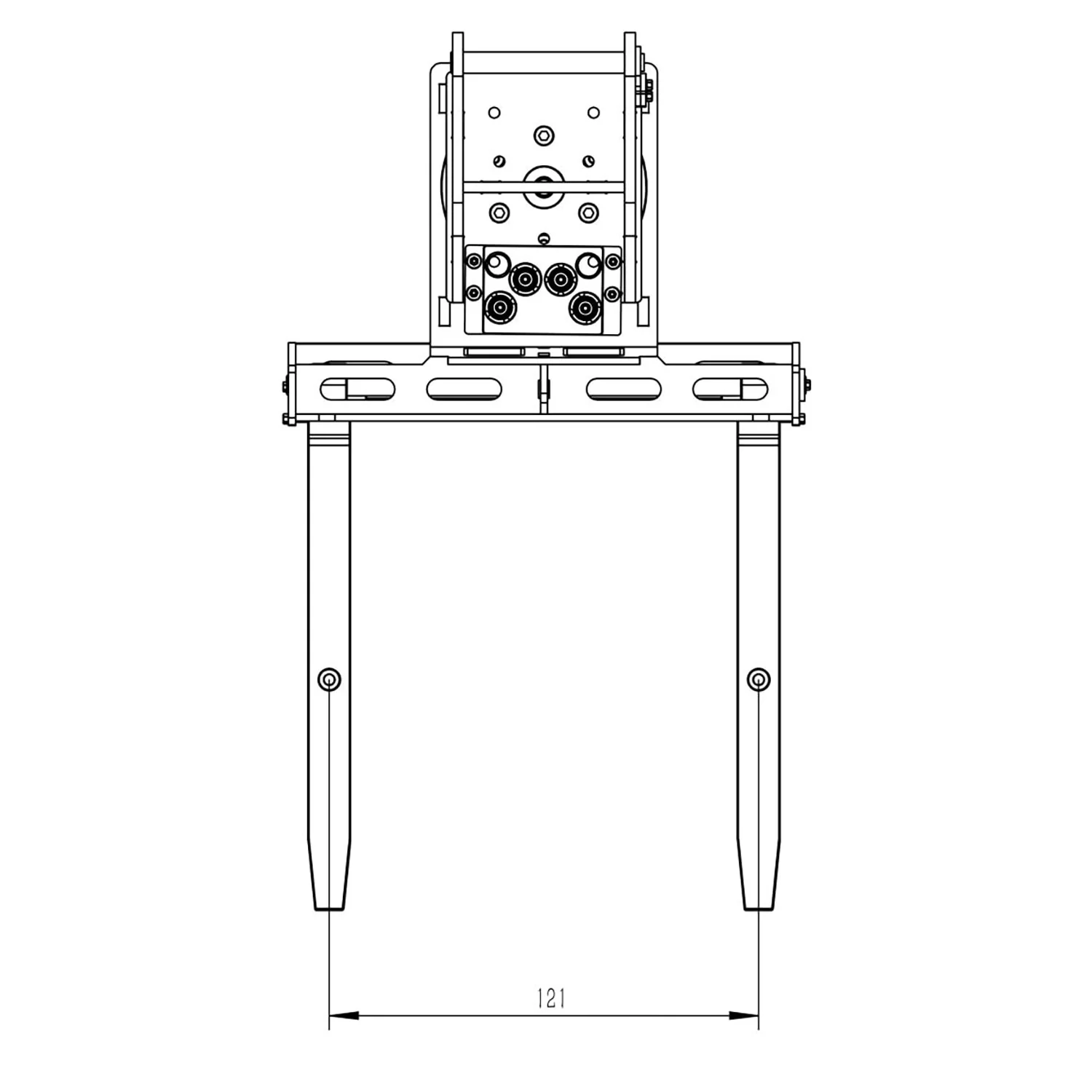 Metal Painted Hydraulic Fork for Kabolite K970-100s