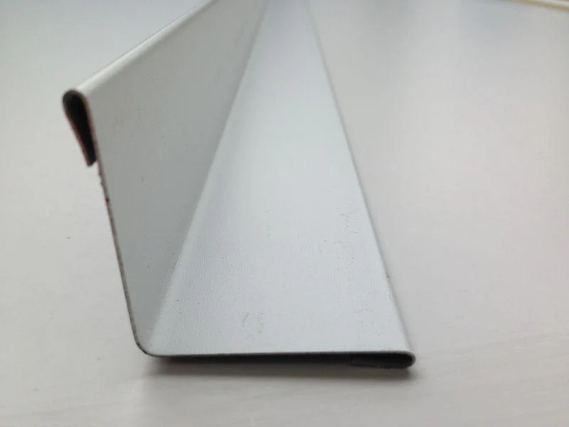 Internal Angle Flashing 40 x 40mm with safe edges to each flange.