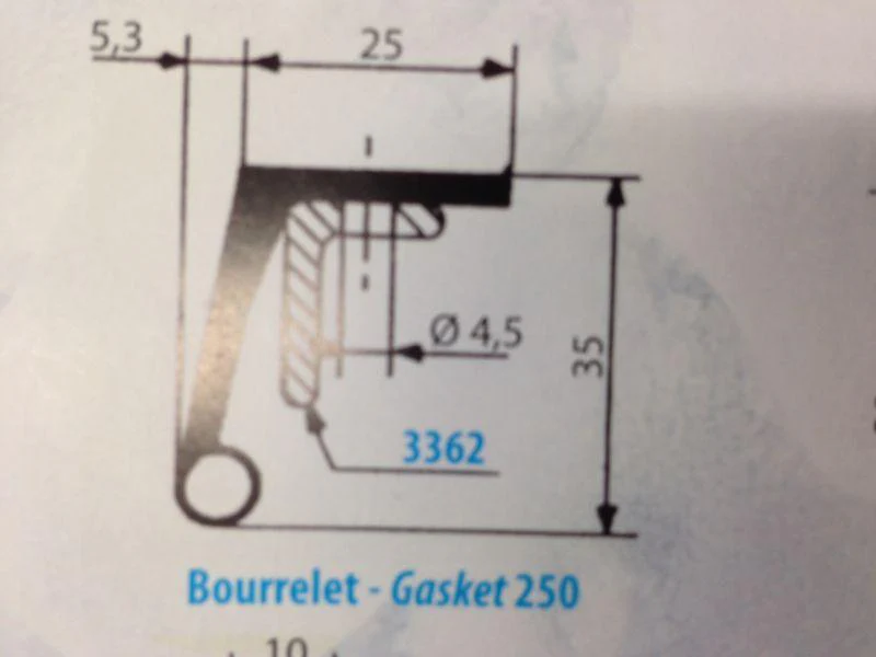 Gasket, Floor, Fermod 250