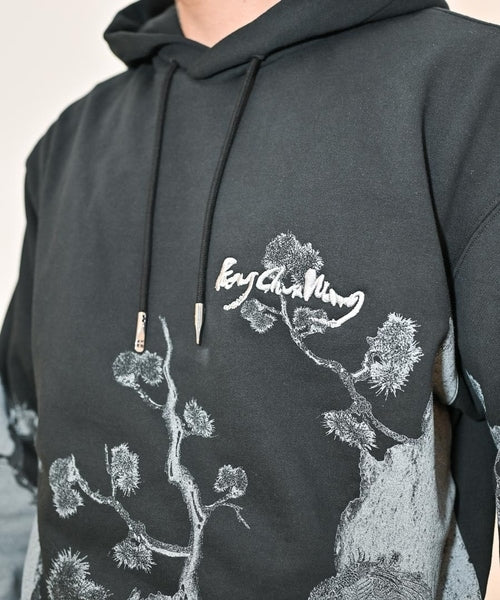 New Printed Black Hoodie designed by Feng Chen Wang
