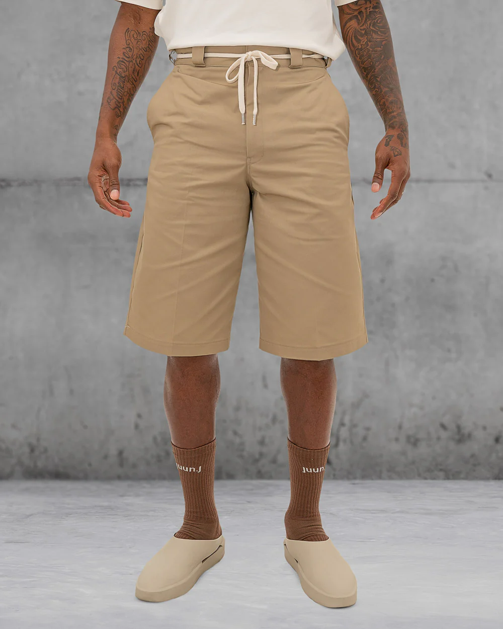 Le Short Twill Beige Drole de Monsieur