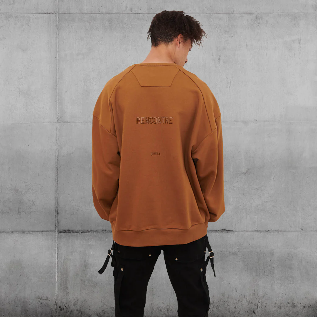 Graphic Sweatshirt brown by Juun.J