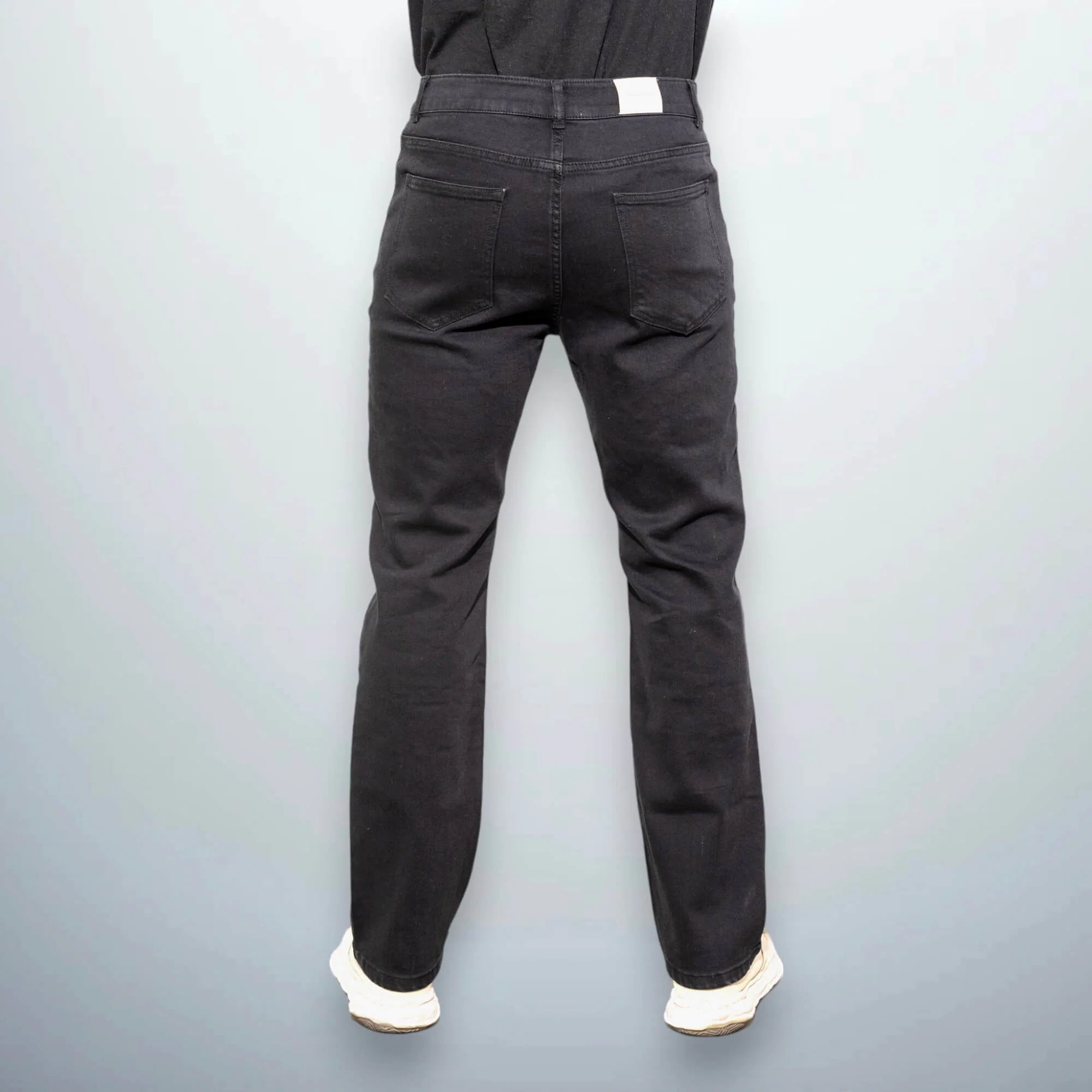 Fitted Flared Black Denim