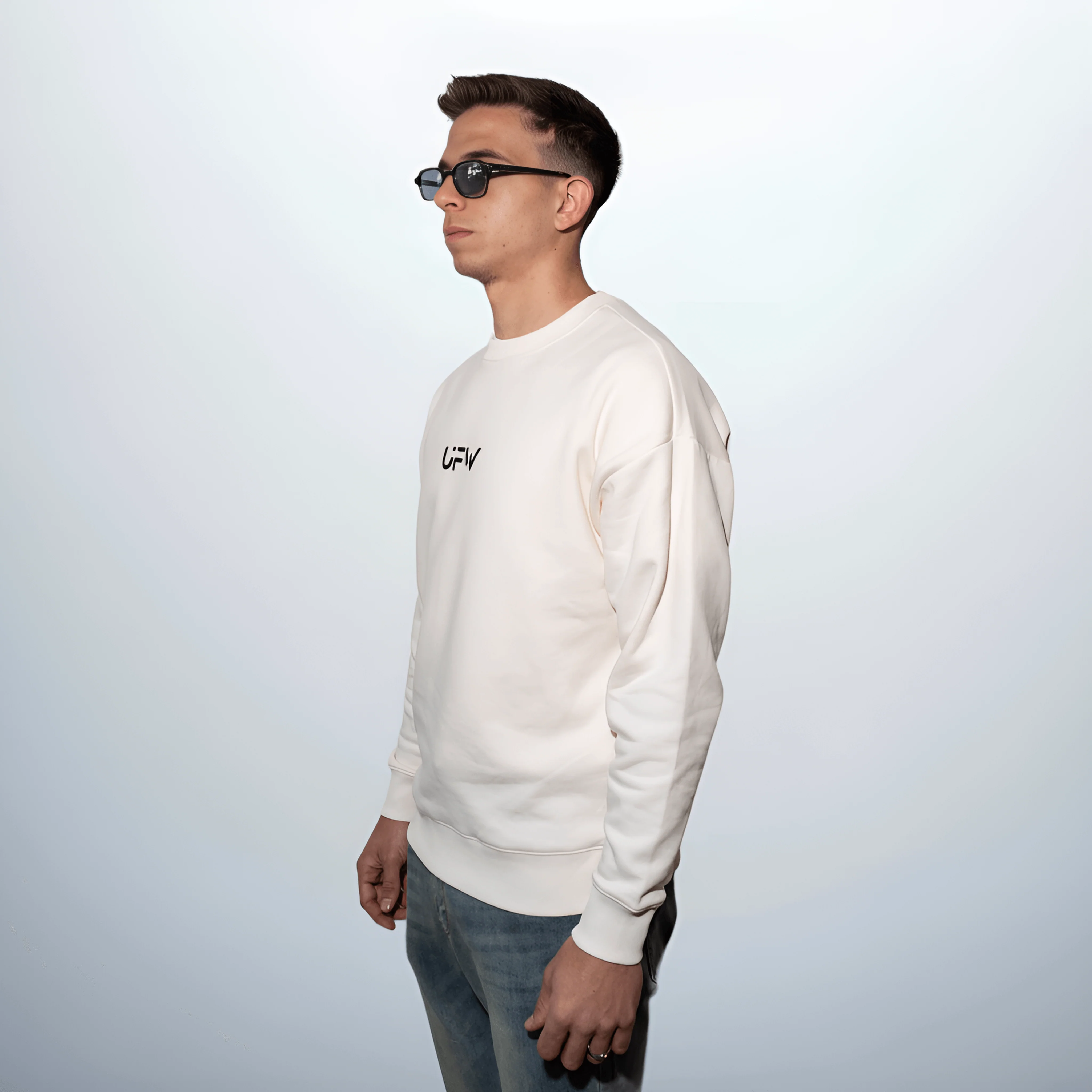 Embossed Letter Sweatshirt