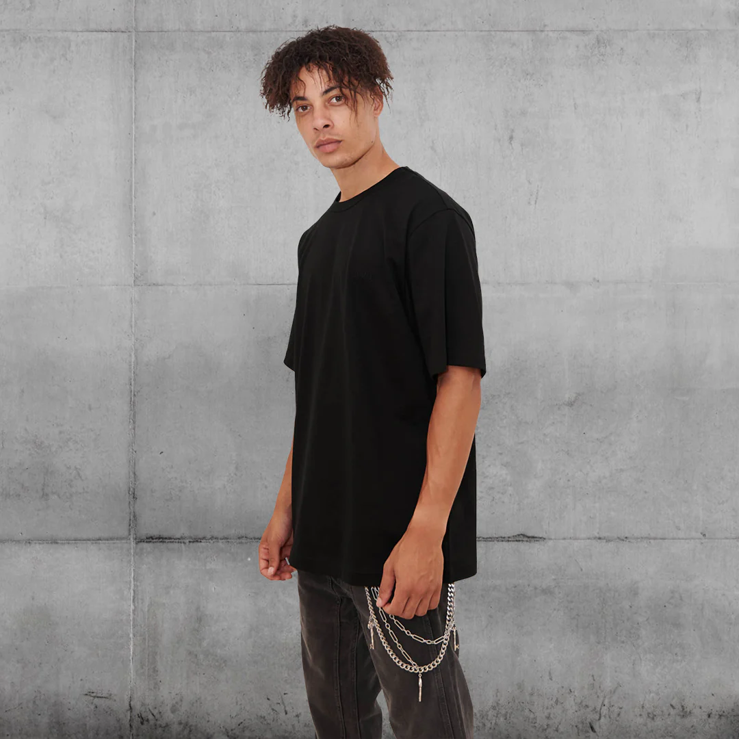 Graphic Short Sleeve Tshirt Black  - Juun.J
