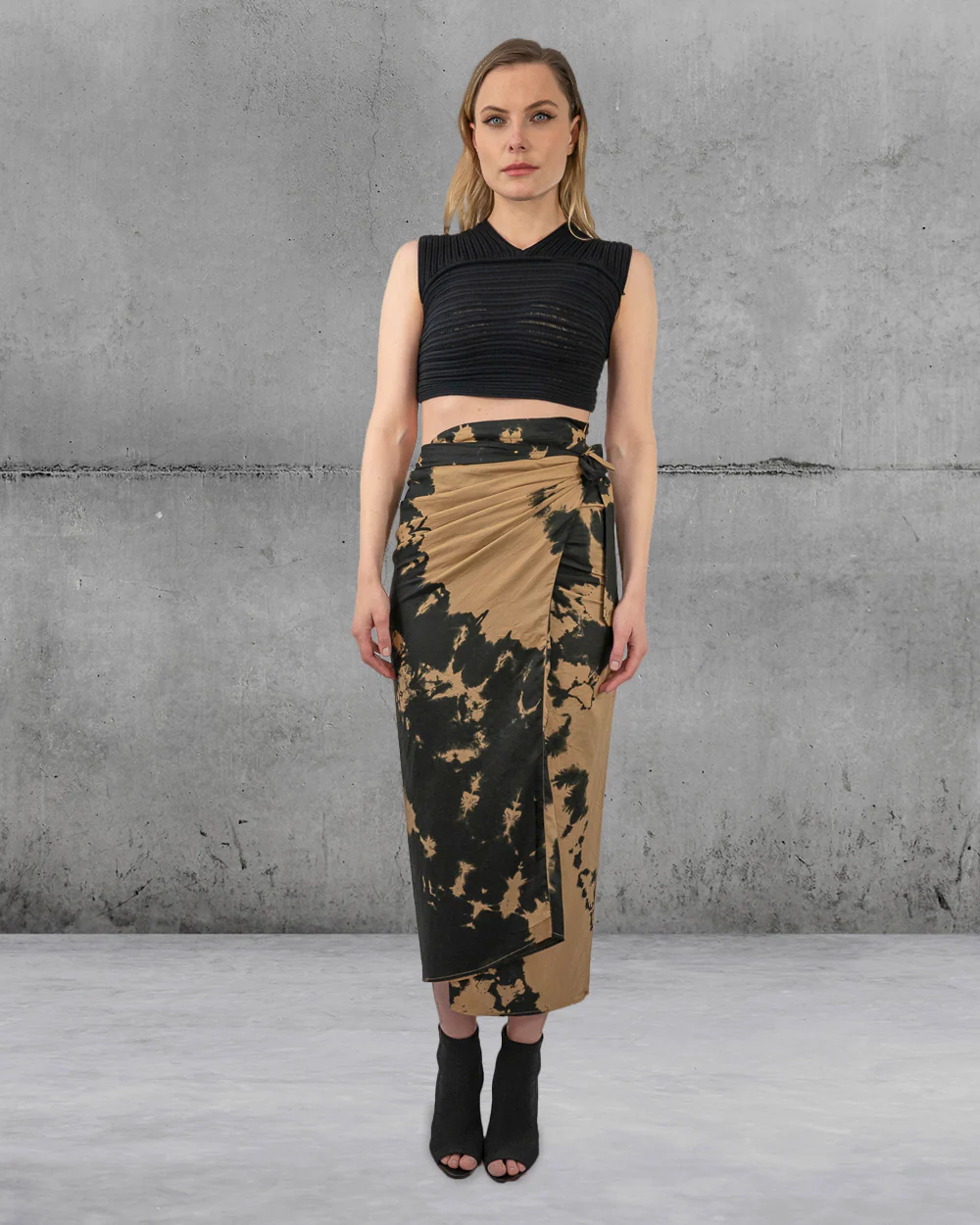 Women Long Wrap Tie-dye Skirt Isabel Benenato
