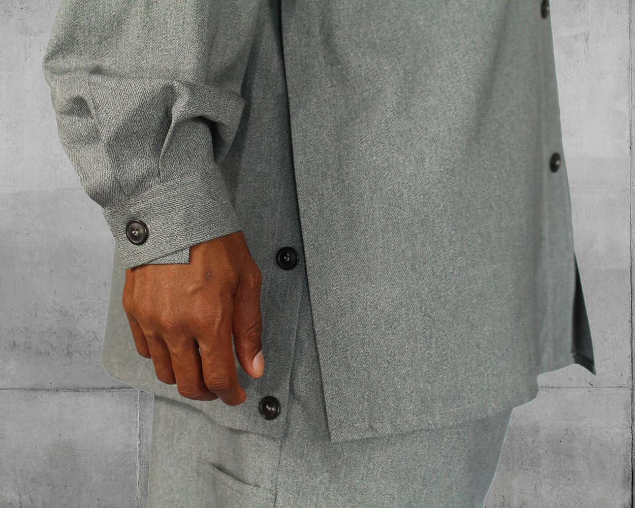Split shirt Gray Green Lownn