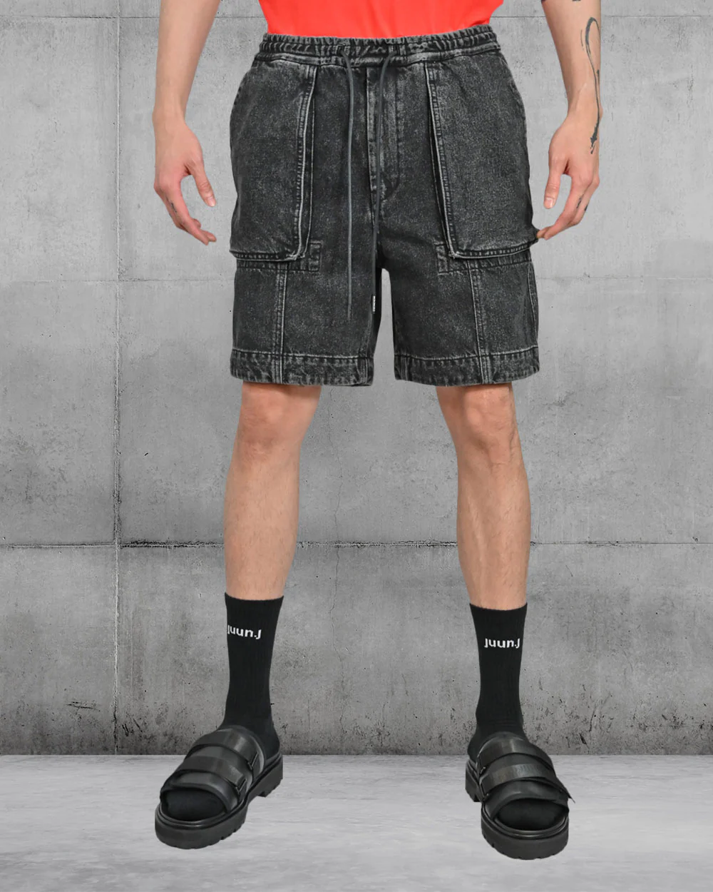 Pocket Denim Shorts Juun.J
