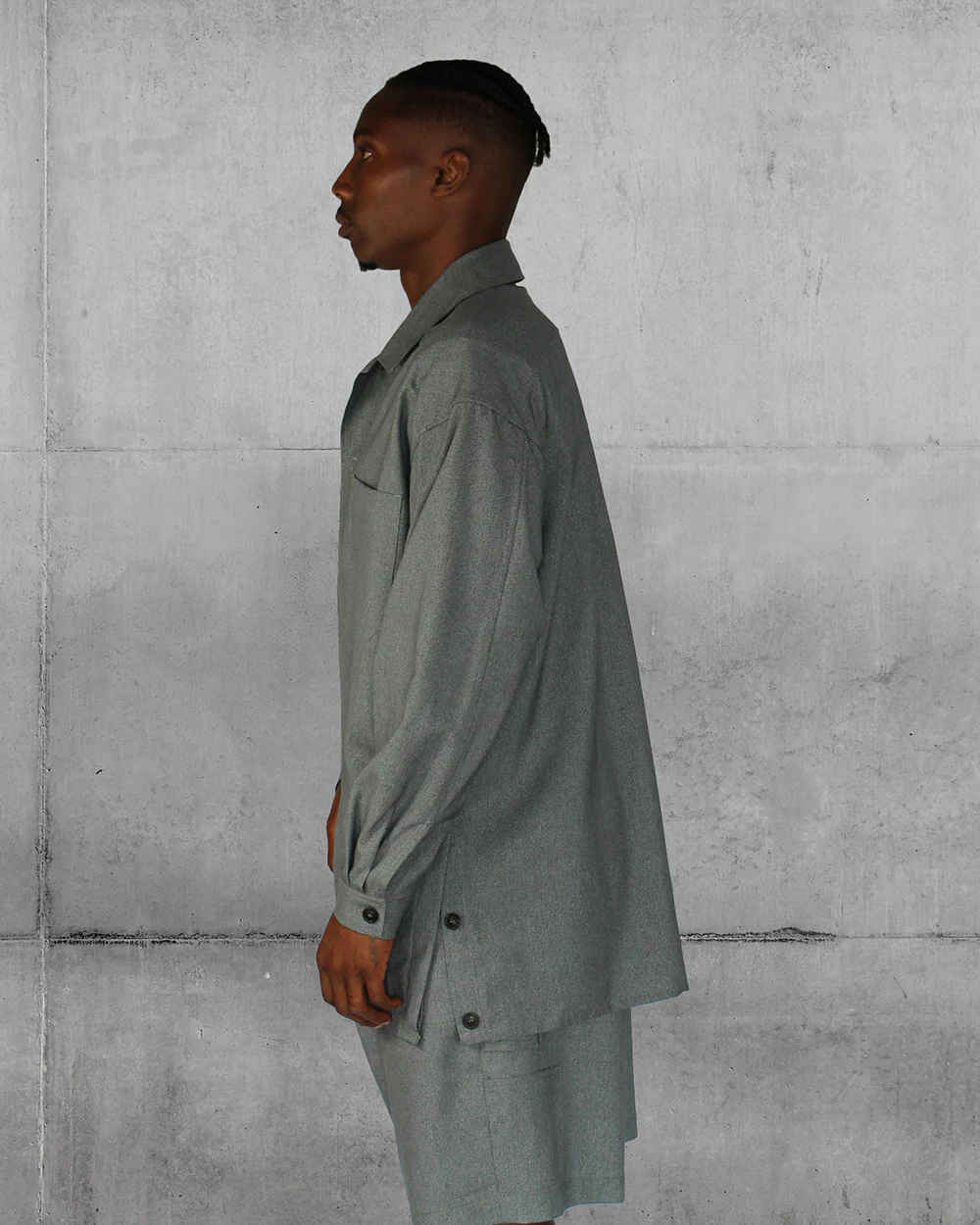 Split shirt Gray Green Lownn