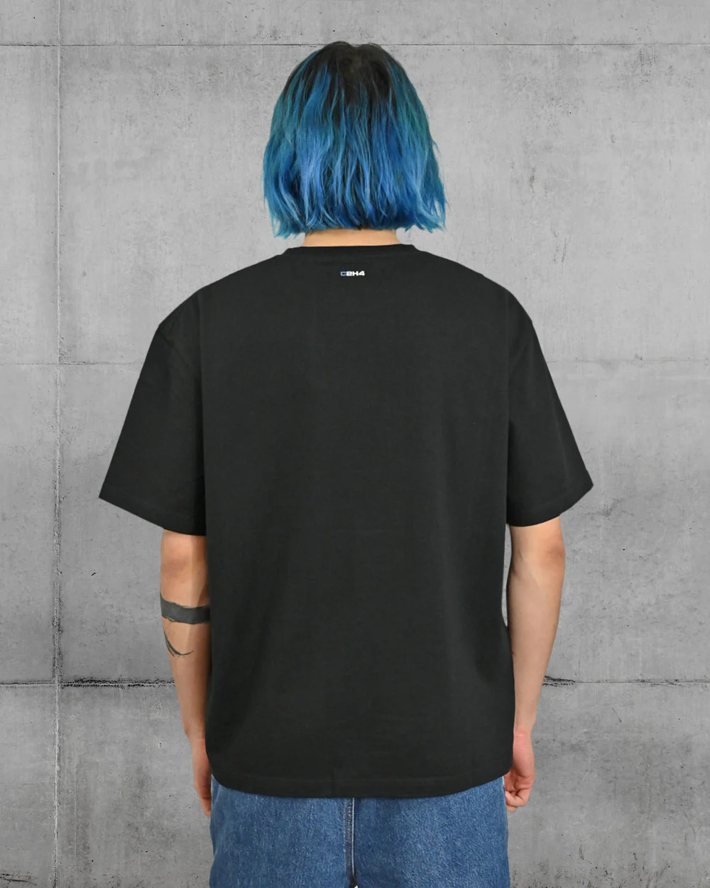 Layered Print Logo T-Shirt C2H4