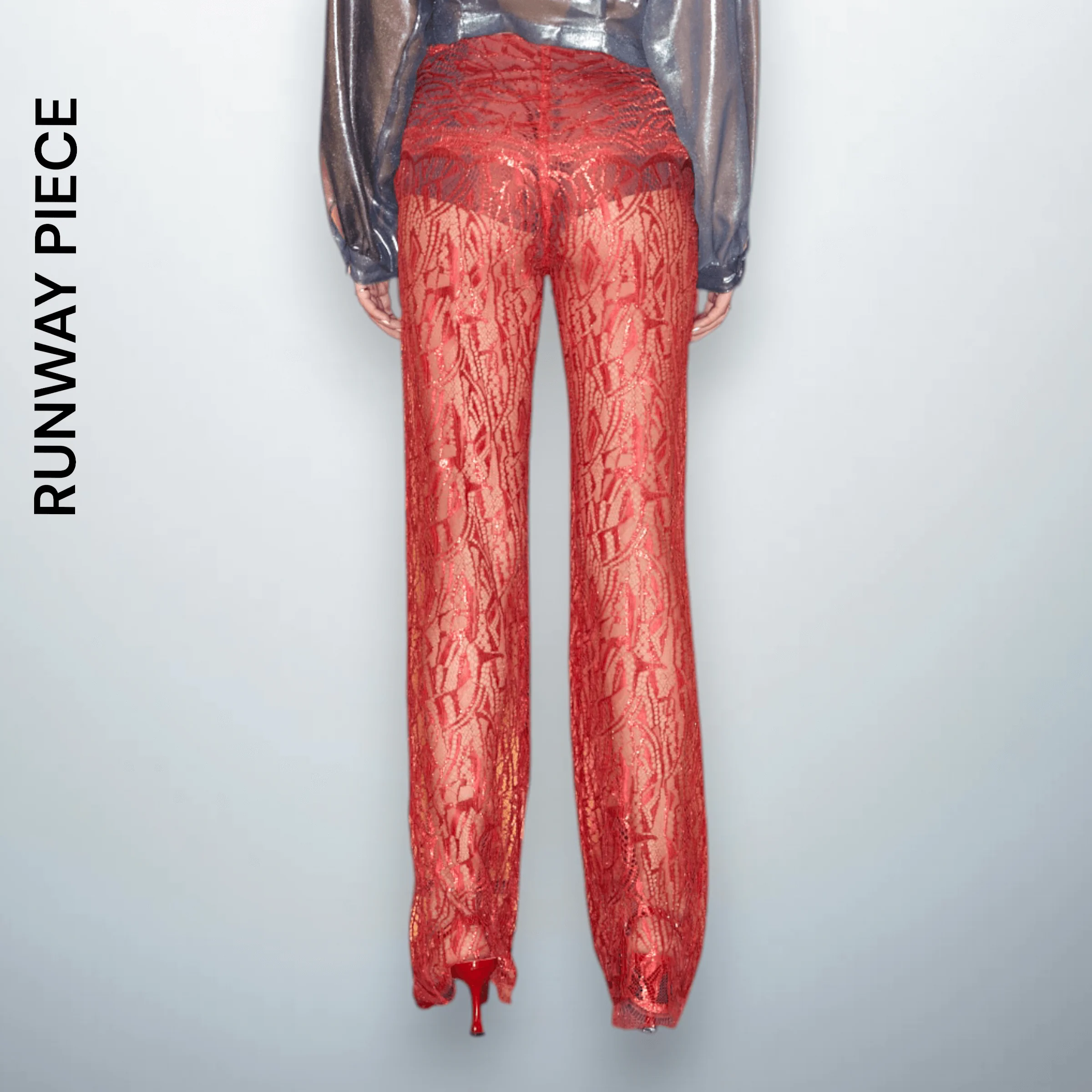 Red Lace Trousers