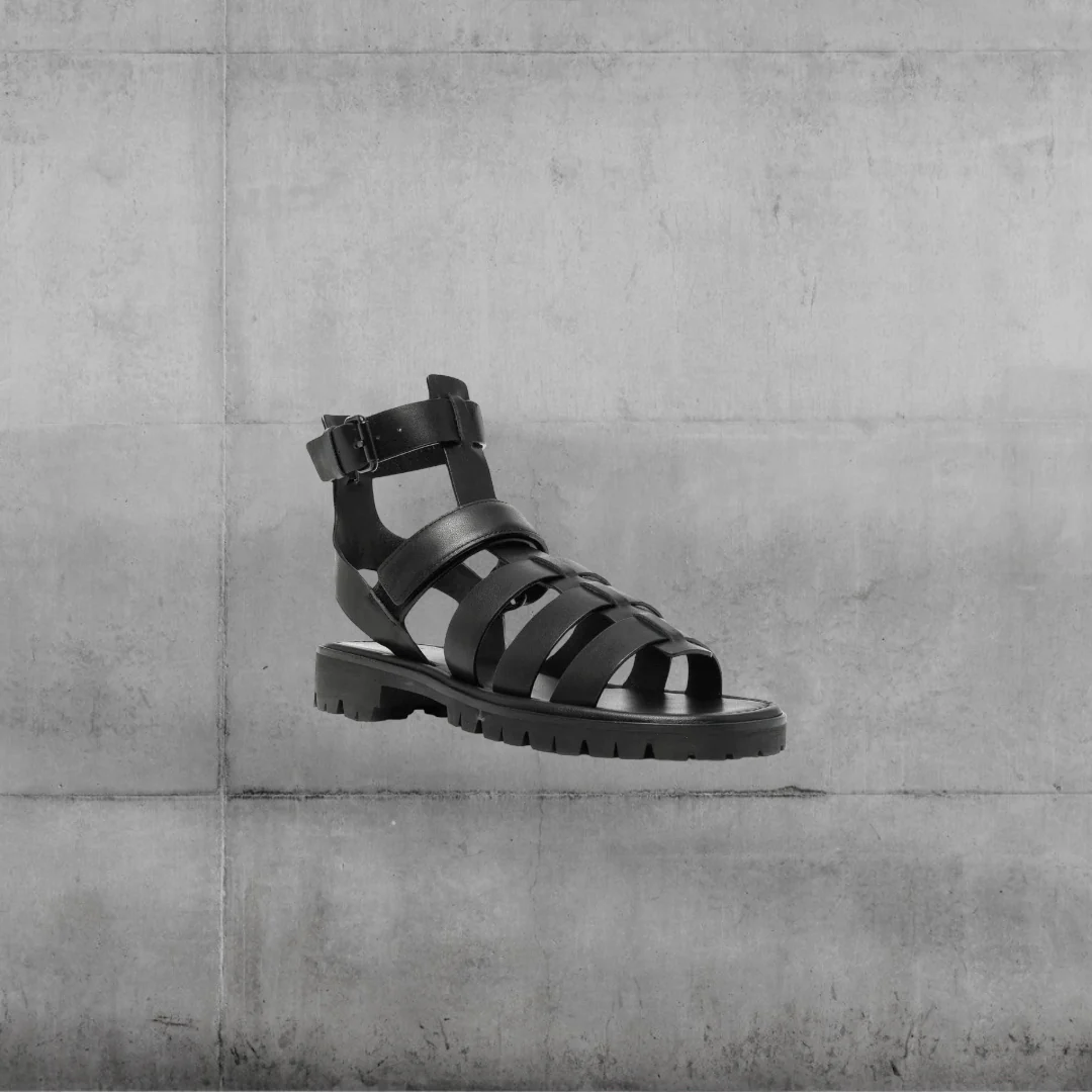 Cage Leather Sandals
