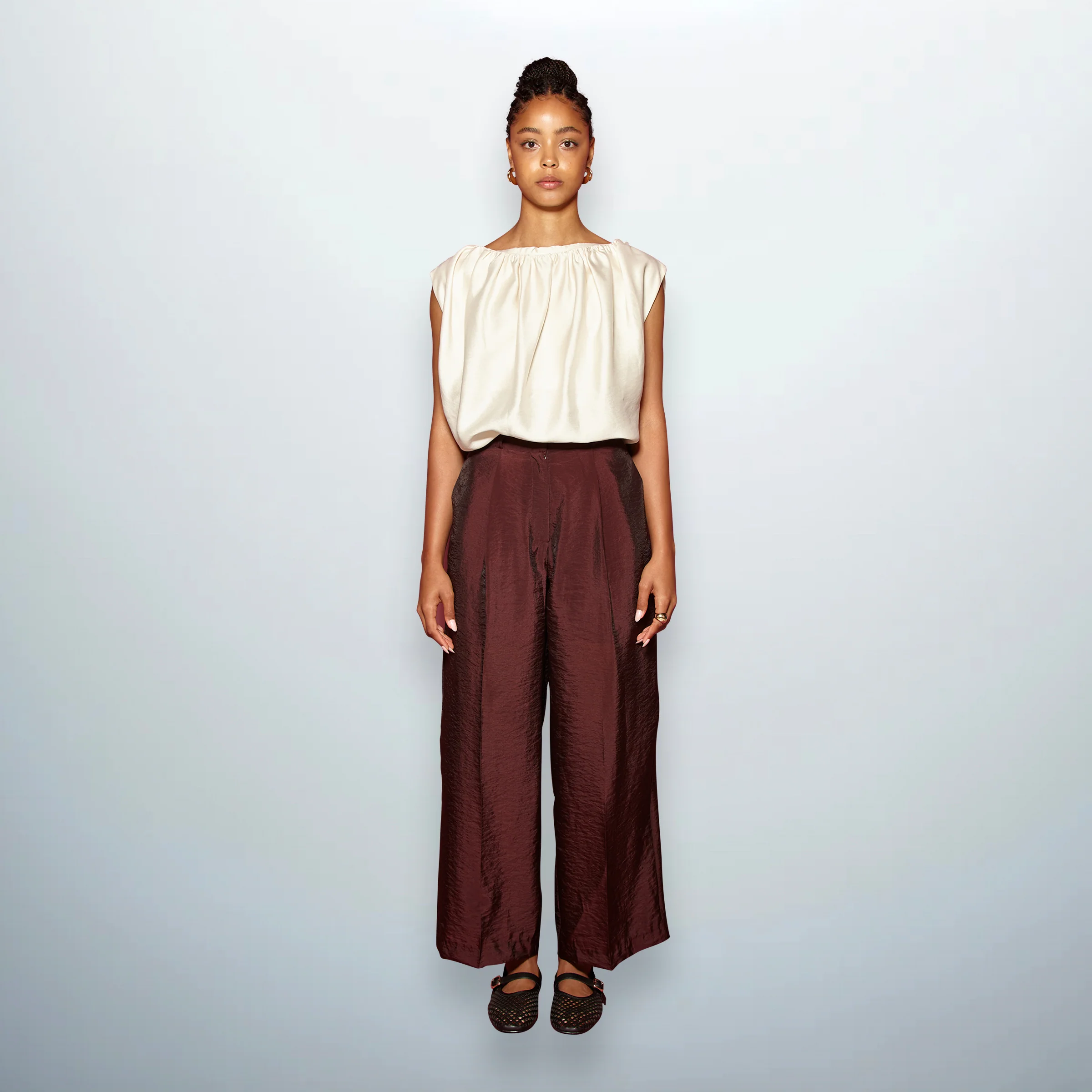 Burgundy Light Pants